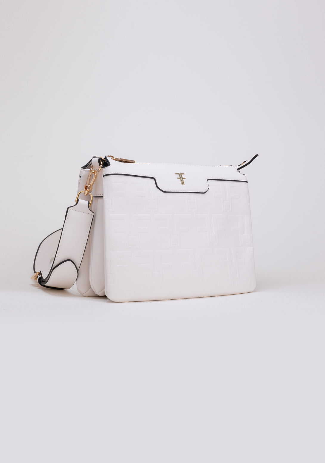Shoulder bag made in eco leather with logo