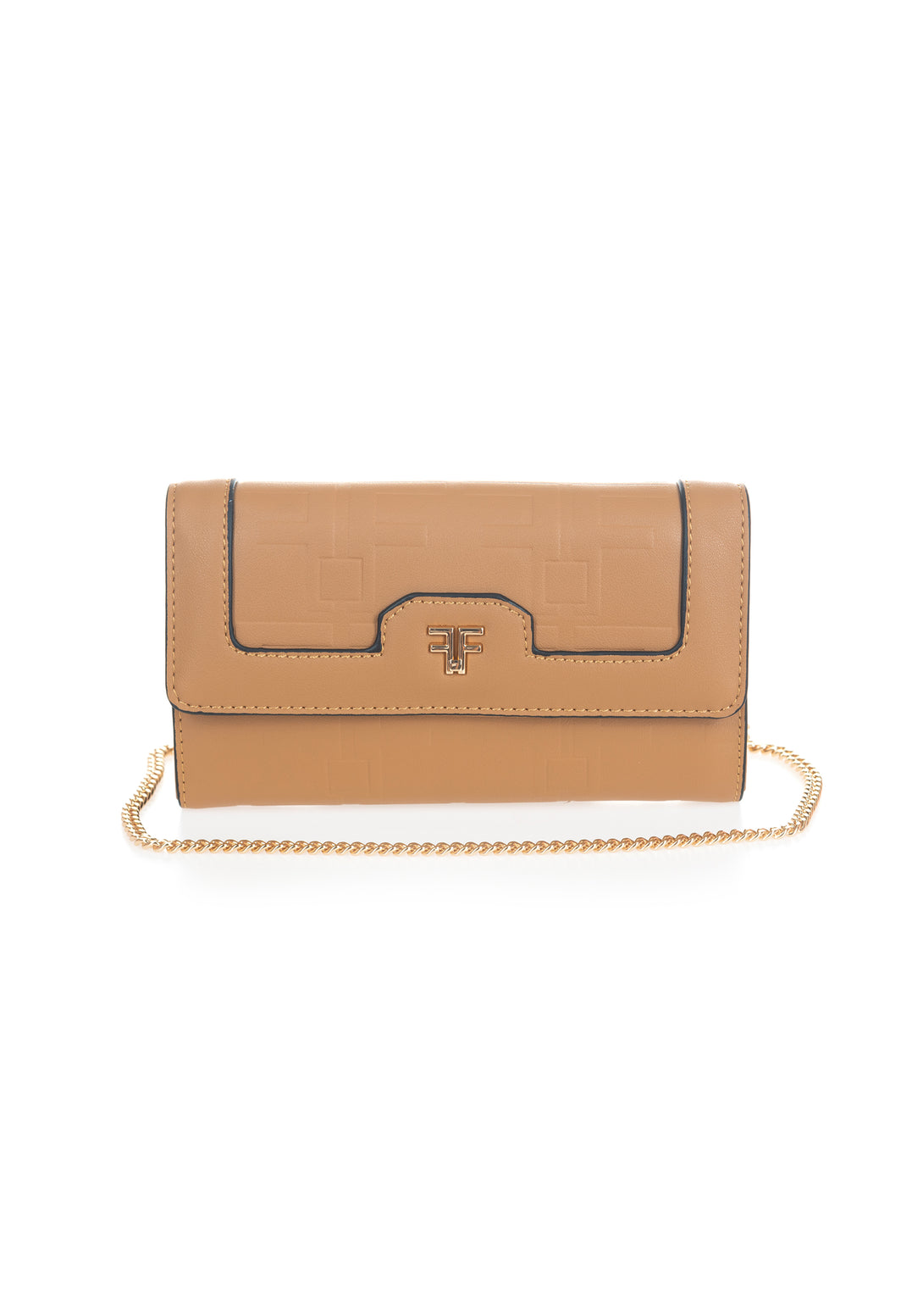 Pochette bag made in eco leather with logo Fracomina FA23SB7010P411N4-B53