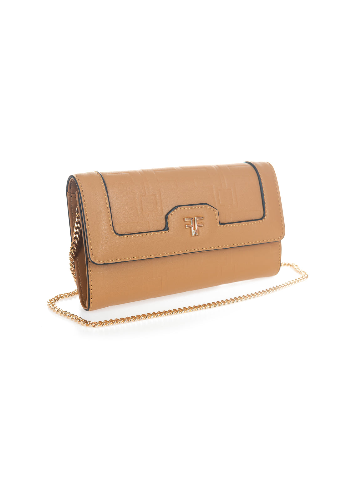 Pochette bag made in eco leather with logo