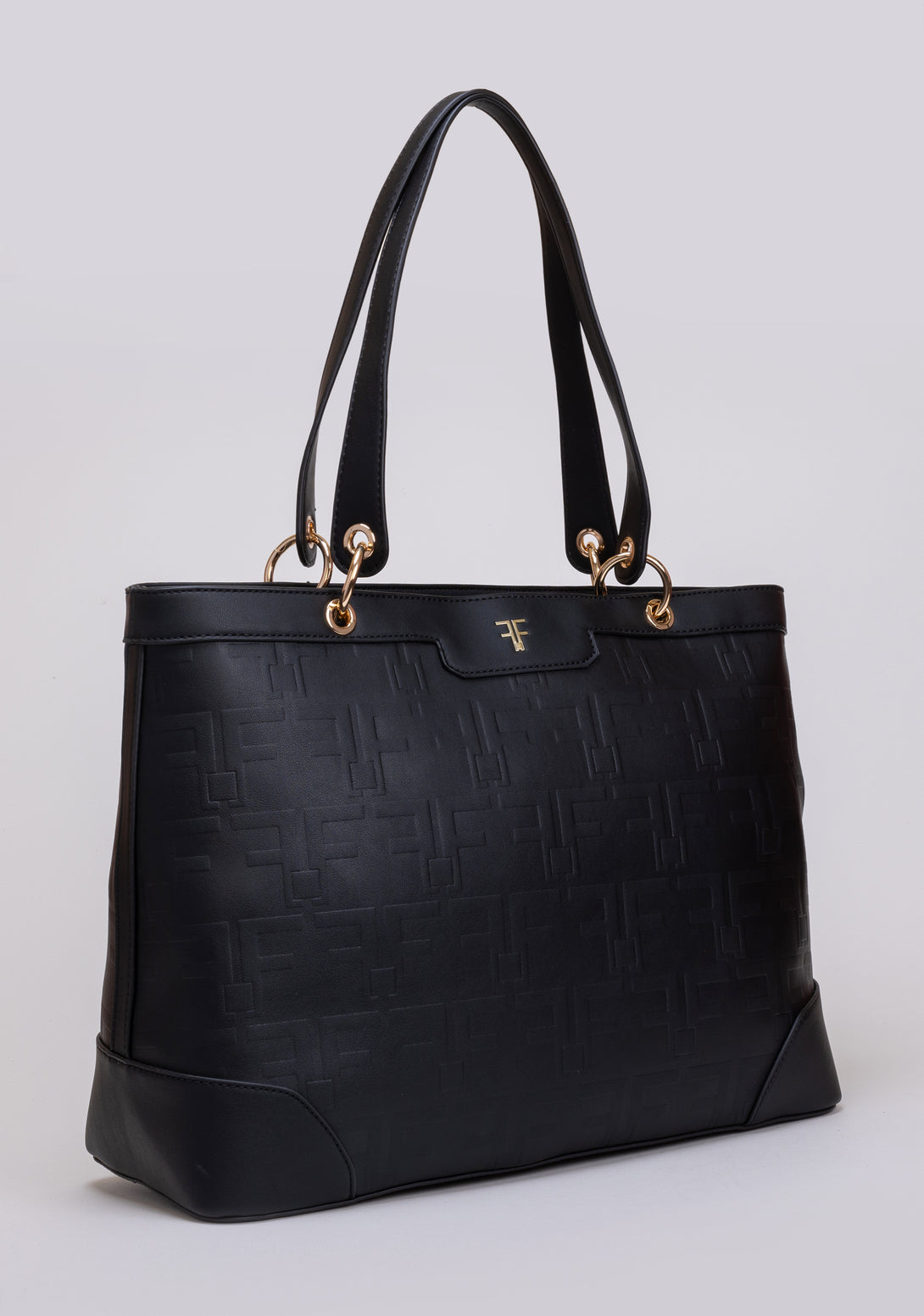Shopping bag made in eco leather with logo Fracomina FA23SBA005P411N4-053-2