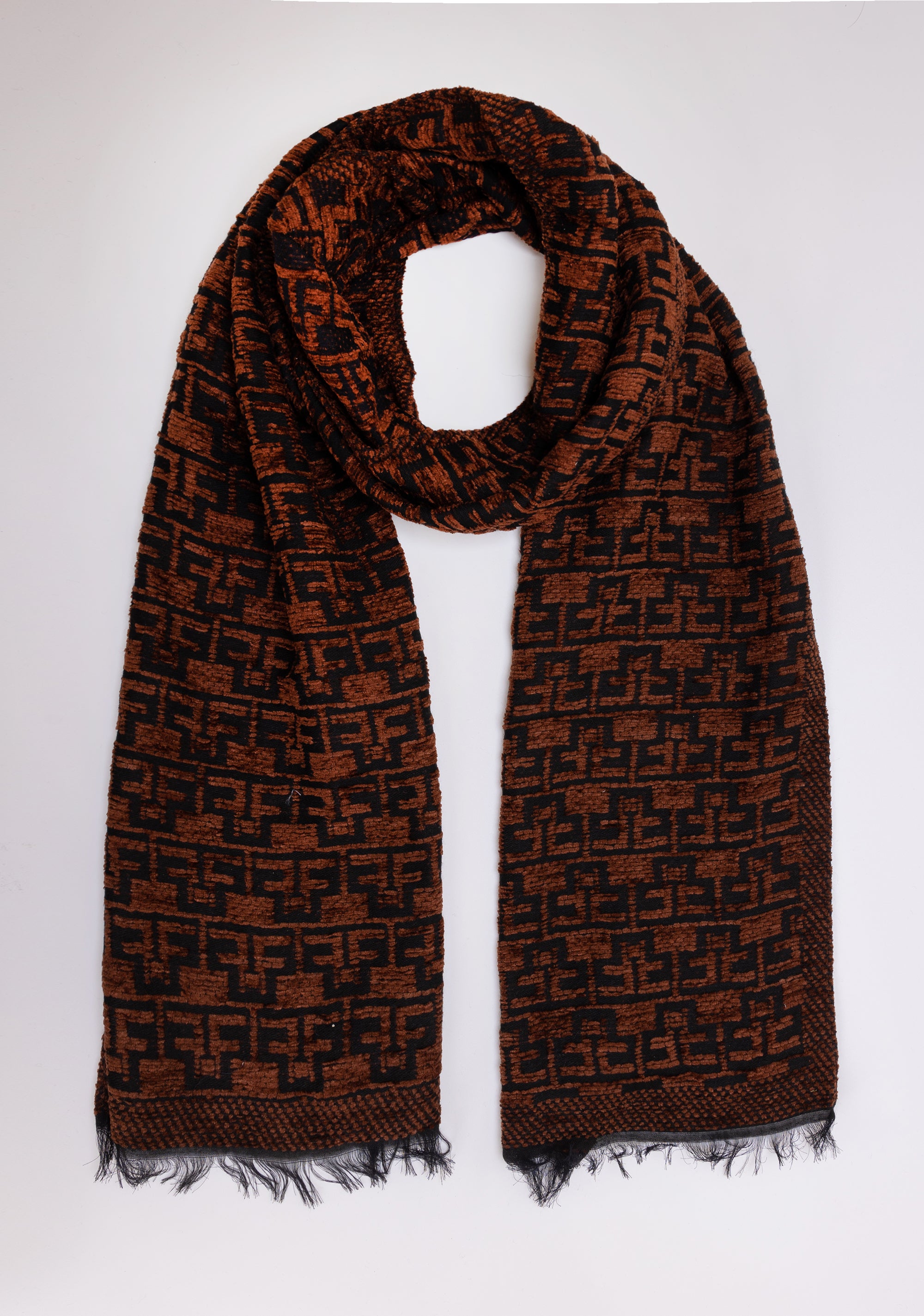 Scarf with logo pattern Fracomina FA23WA2001W501K0-091-1