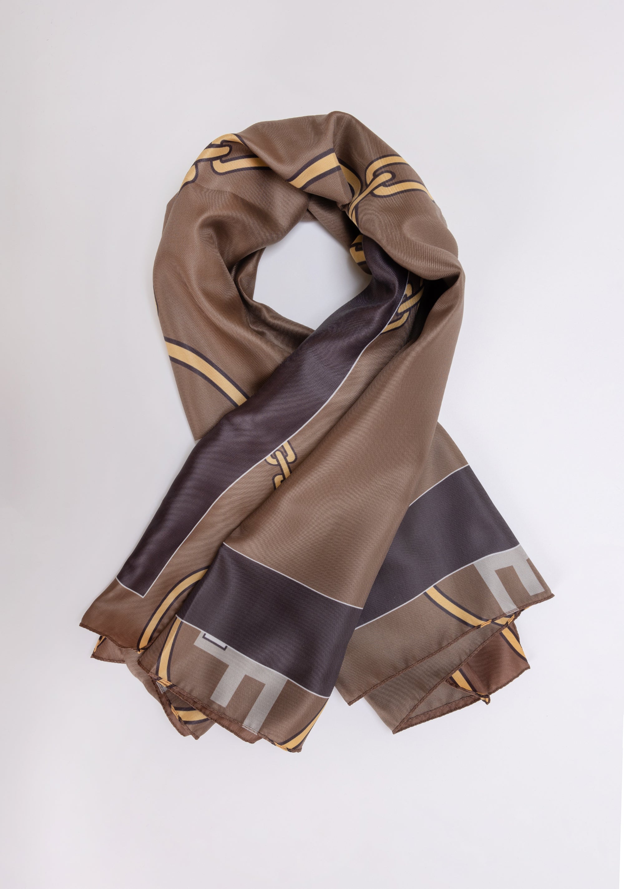 Foulard with multicolor jacquard with logo Fracomina FA23WA3002W619R8-091-1