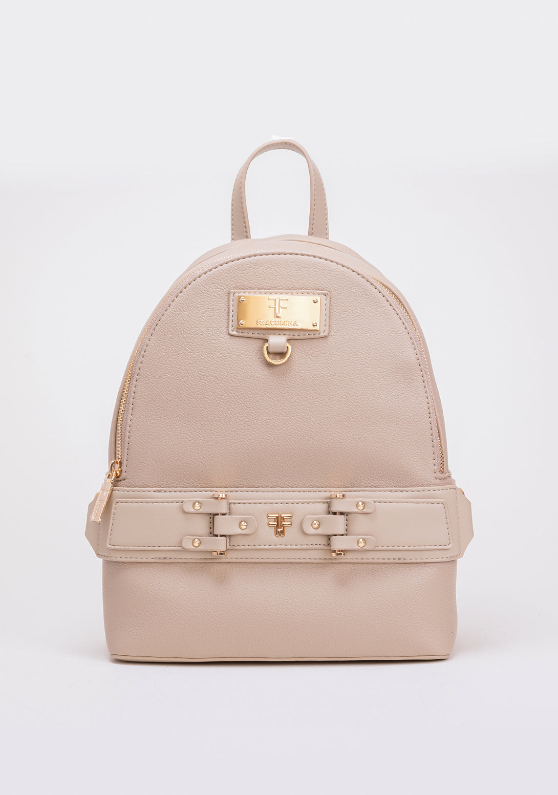 Backpack made in eco leather with metallic details Fracomina FA23WB2002P434Y4-R34-1