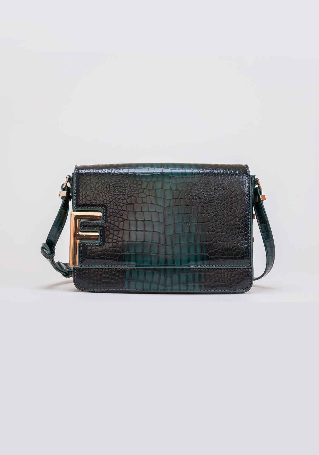 Bella bag Baguette bag made in croco eco leather Fracomina FA23WB3003P430T5-813-5