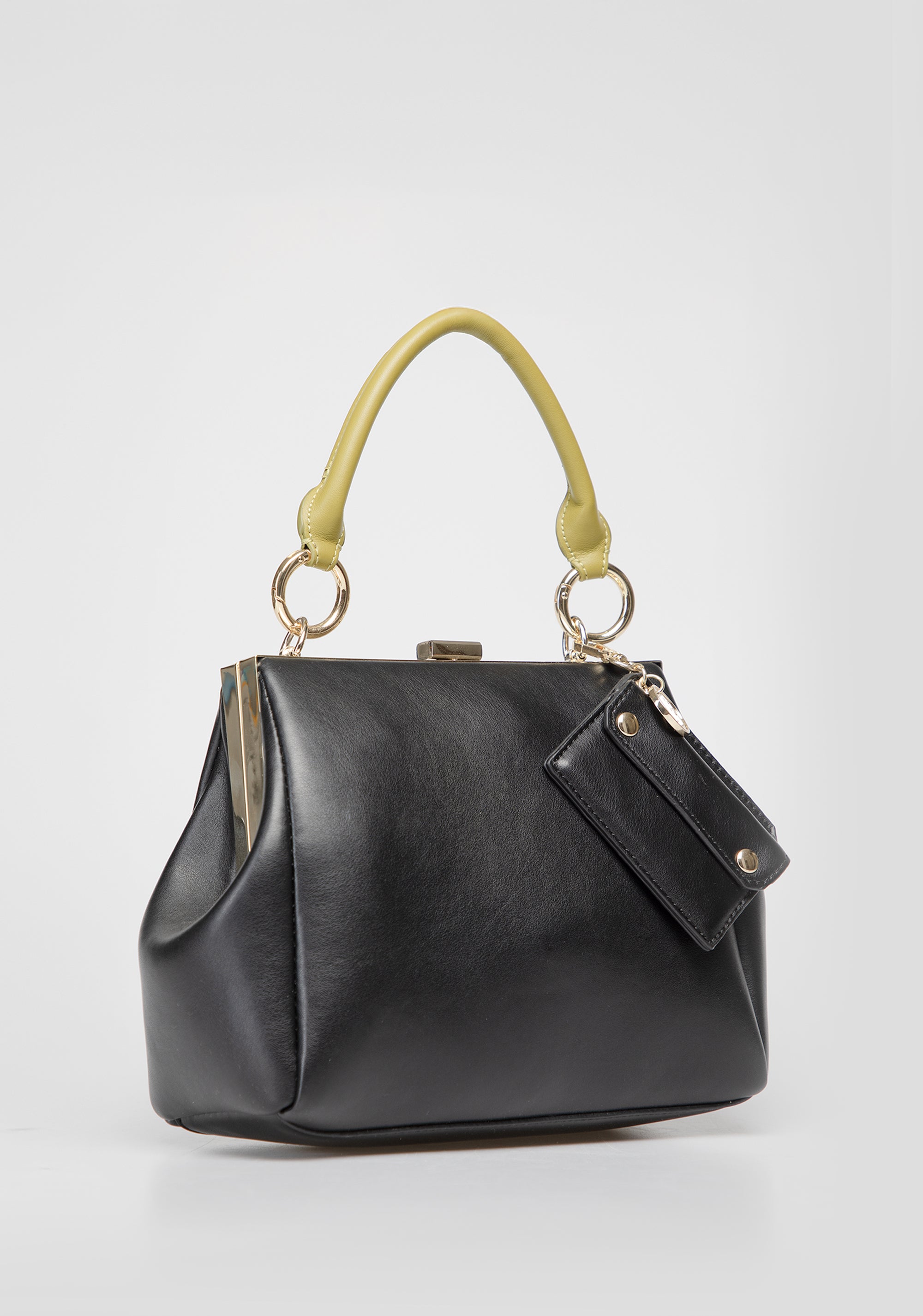 Structured Handbag with Contrast Details Fracomina FB25WB1002P41101-A04_2