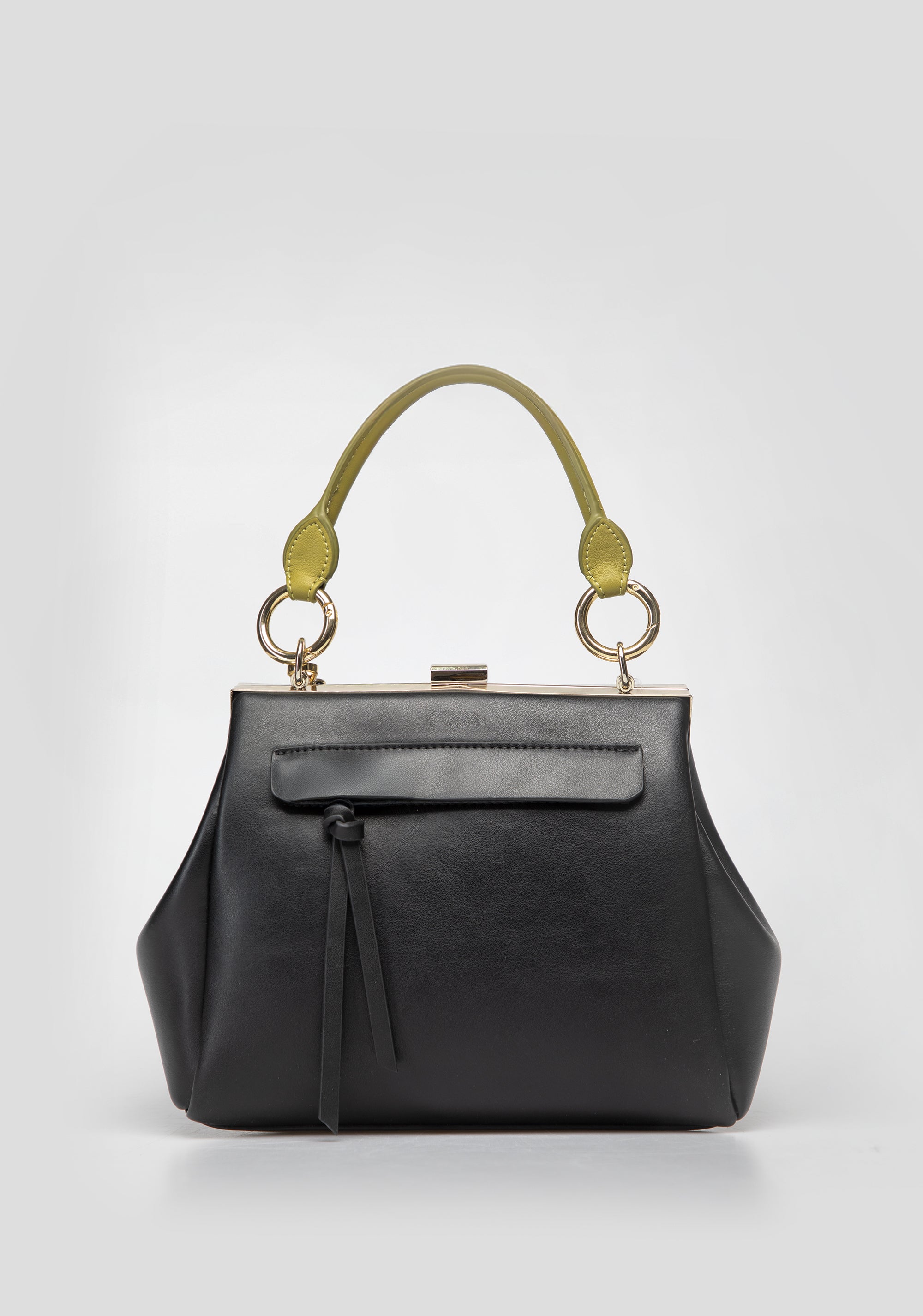 Structured Handbag with Contrast Details Fracomina FB25WB1002P41101-A04_3