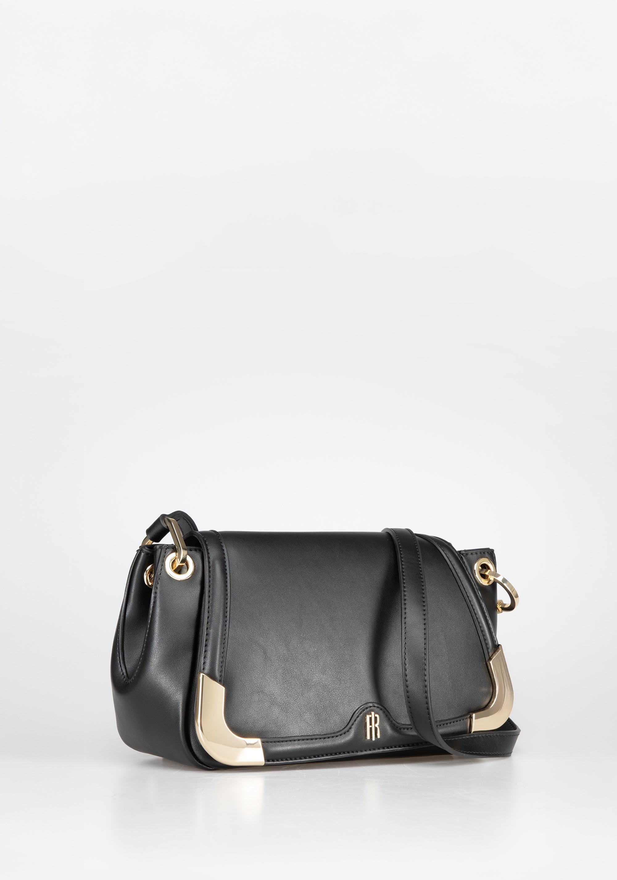 Elegant Shoulder Bag with Gold Metallic Details Fracomina FB25WB3001P41101-053_2_bc09ee16-7962-425e-8136-a1c398f09b11