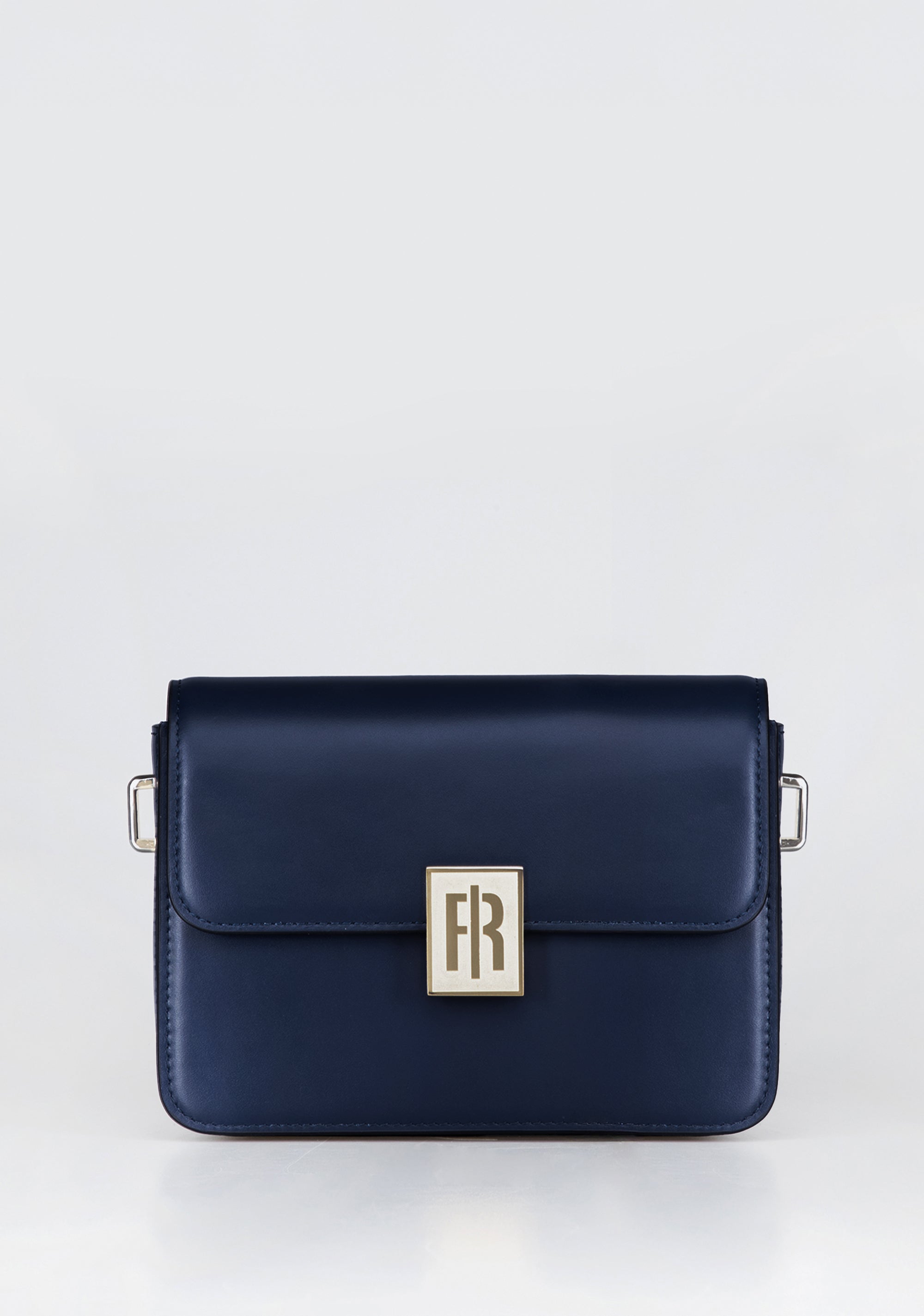 Structured Shoulder Bag with Flap Closure and Gold Logo Fracomina FB25WB3002L41601-064_1_ee6338e7-c779-4a39-9afa-220947c62cf2