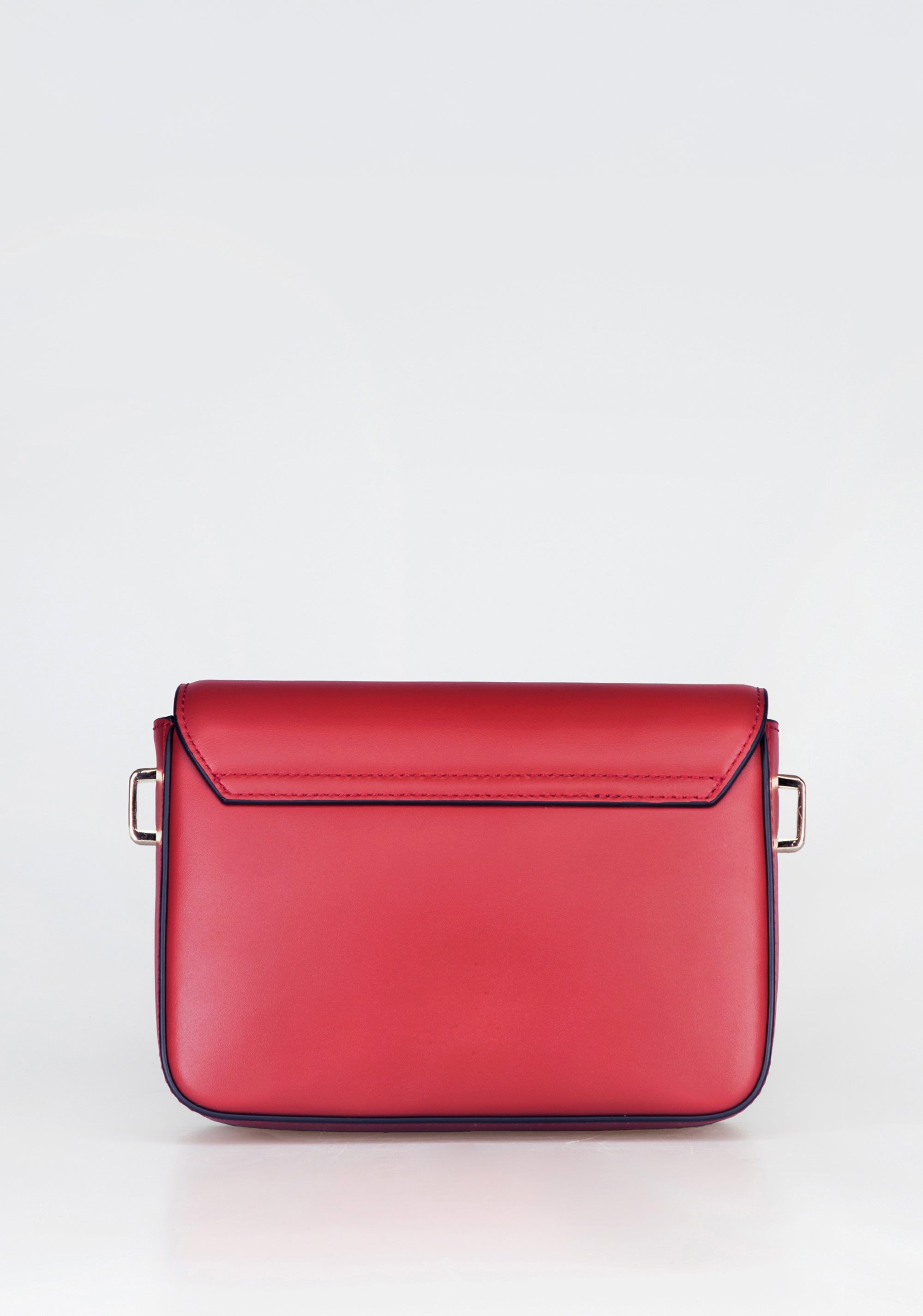 Structured Shoulder Bag with Flap Closure and Gold Logo Fracomina FB25WB3002L41601-234_3_7b5995cf-db5f-4411-9fcb-d0c292abd4ce
