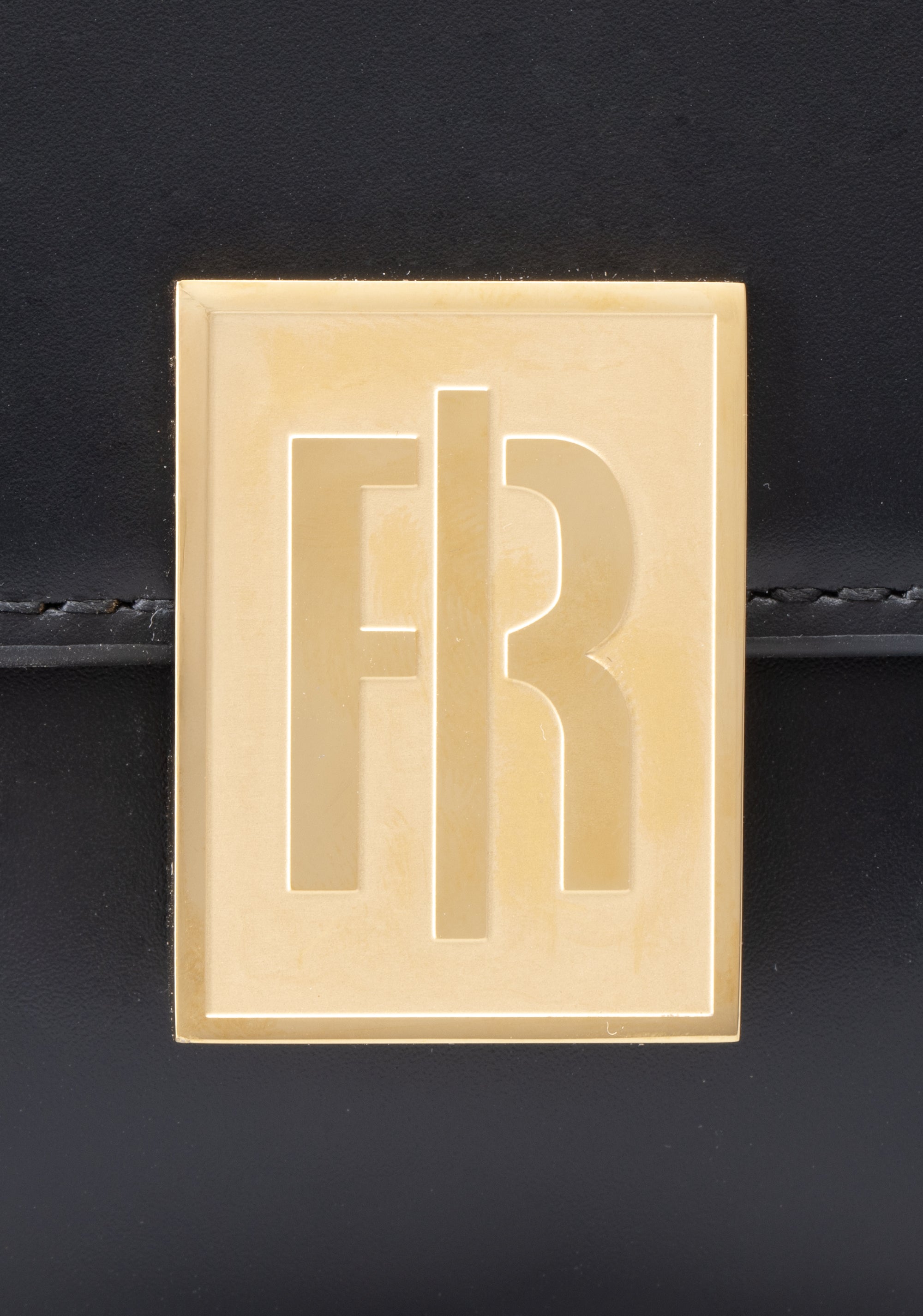 Rectangular Shoulder Bag with Gold FR Logo Fracomina FB25WB4002L41601-053_4_fe050113-d85e-4468-b609-8977968edc0e