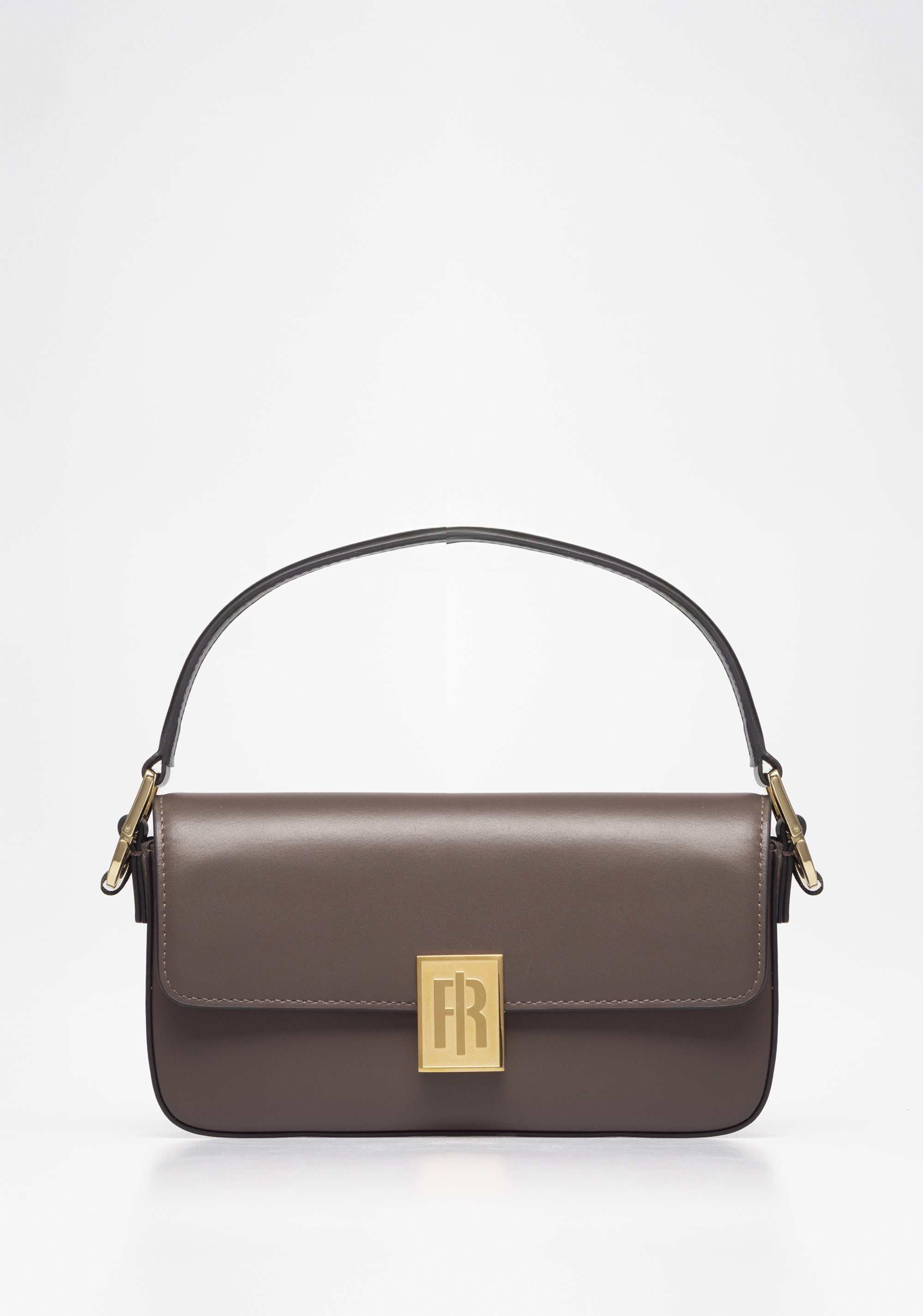 Rectangular Shoulder Bag with Gold FR Logo Fracomina FB25WB4002L41601-T91