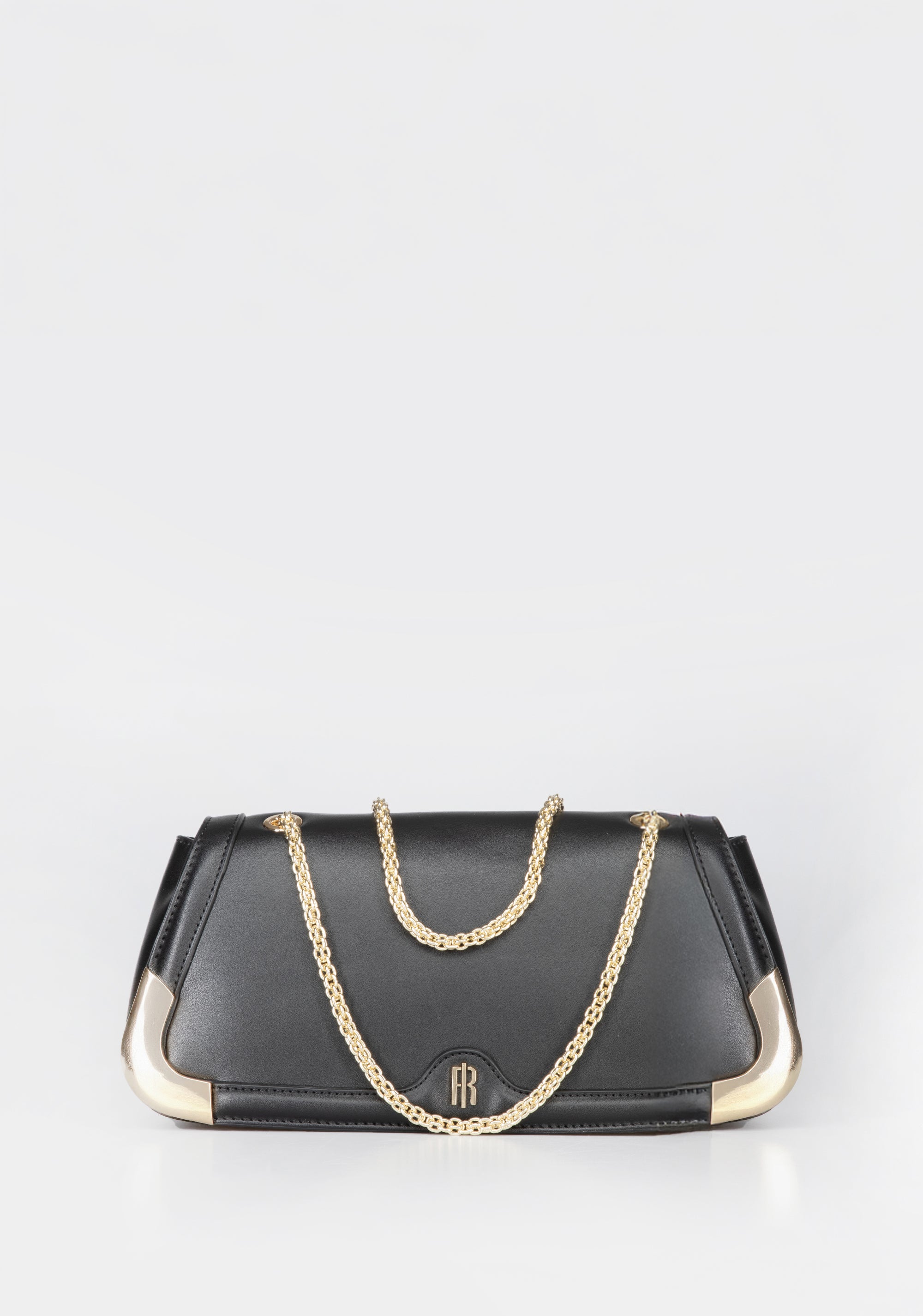 Clutch / Shoulder Bag with Metallic Details and Gold Chain Fracomina FB25WB6001P41101-053_1_5c871ae9-161d-4c12-bddb-418b92e6def3