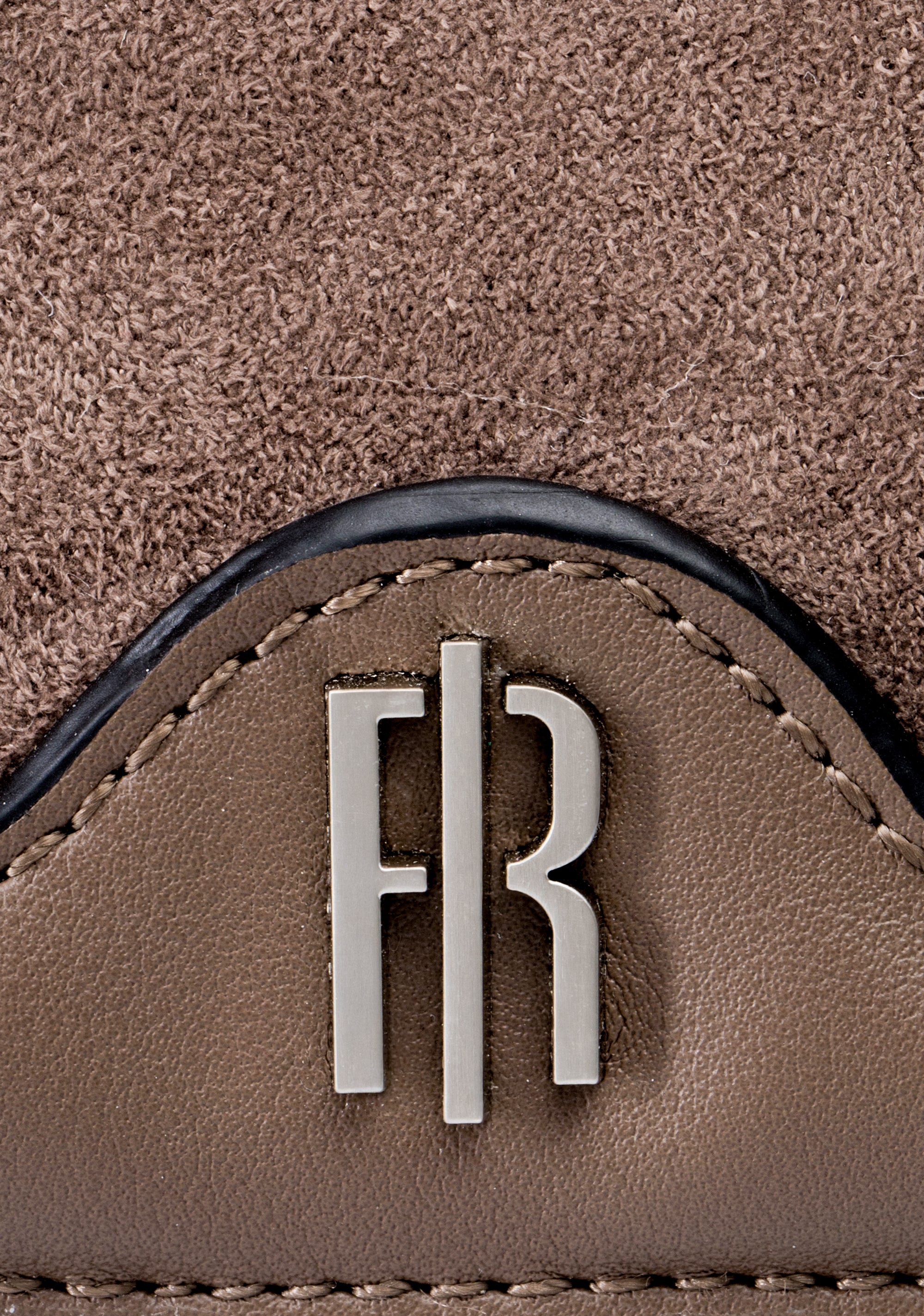 Minimal Clutch / Crossbody Bag with Gold FR Logo Fracomina FB25WB6001P45401-G16_4_82e1ea09-48e6-4828-a76f-a9966be02477