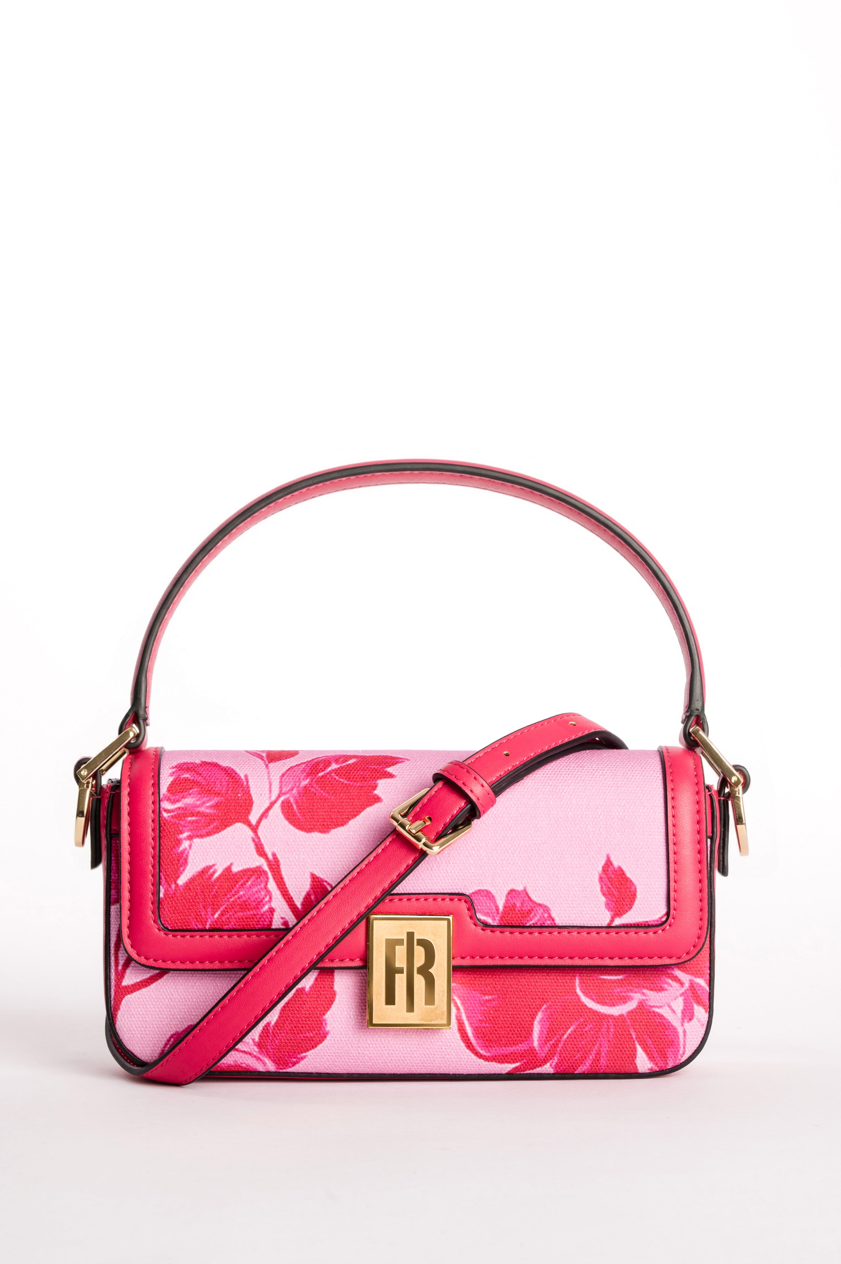 Baguette Bag in Floral Jacquard Canvas Fracomina FB26SB3002P461K2-226-B