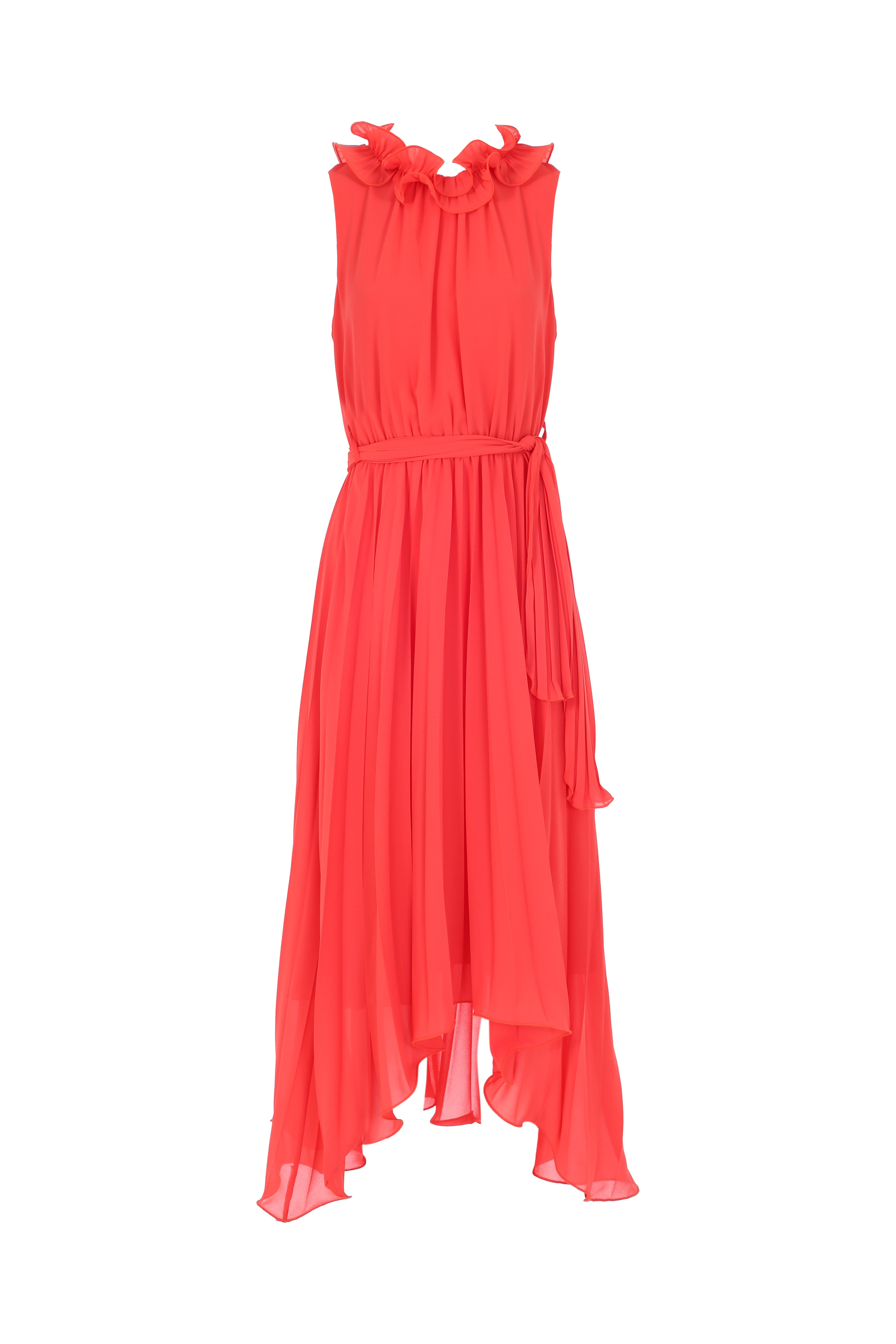 Long sleeveless dress with ruffles Fracomina FI23SD3023W412F9-1074