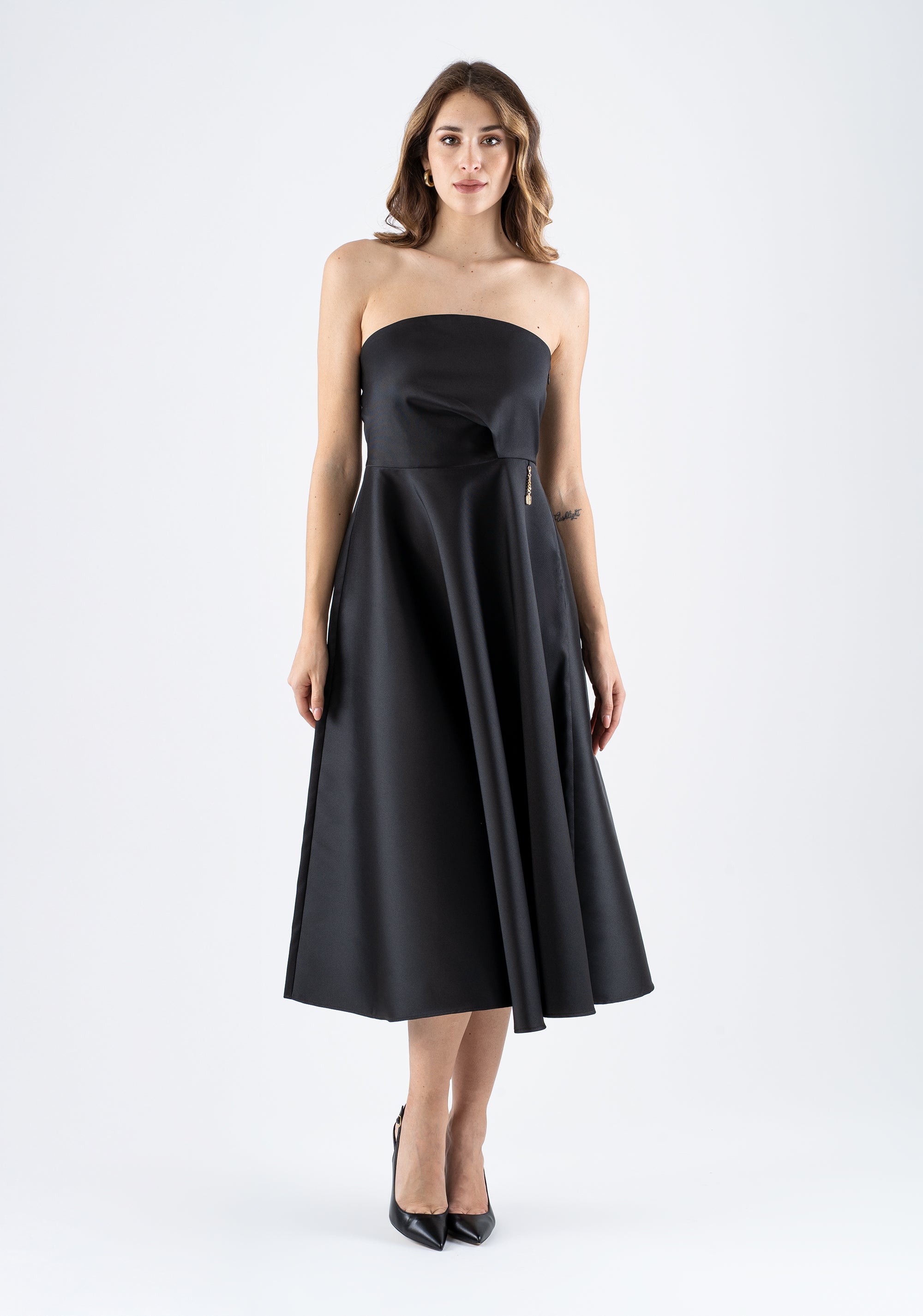 Elegant strapless midi dress Fracomina FI25SD2001W44101-053_2