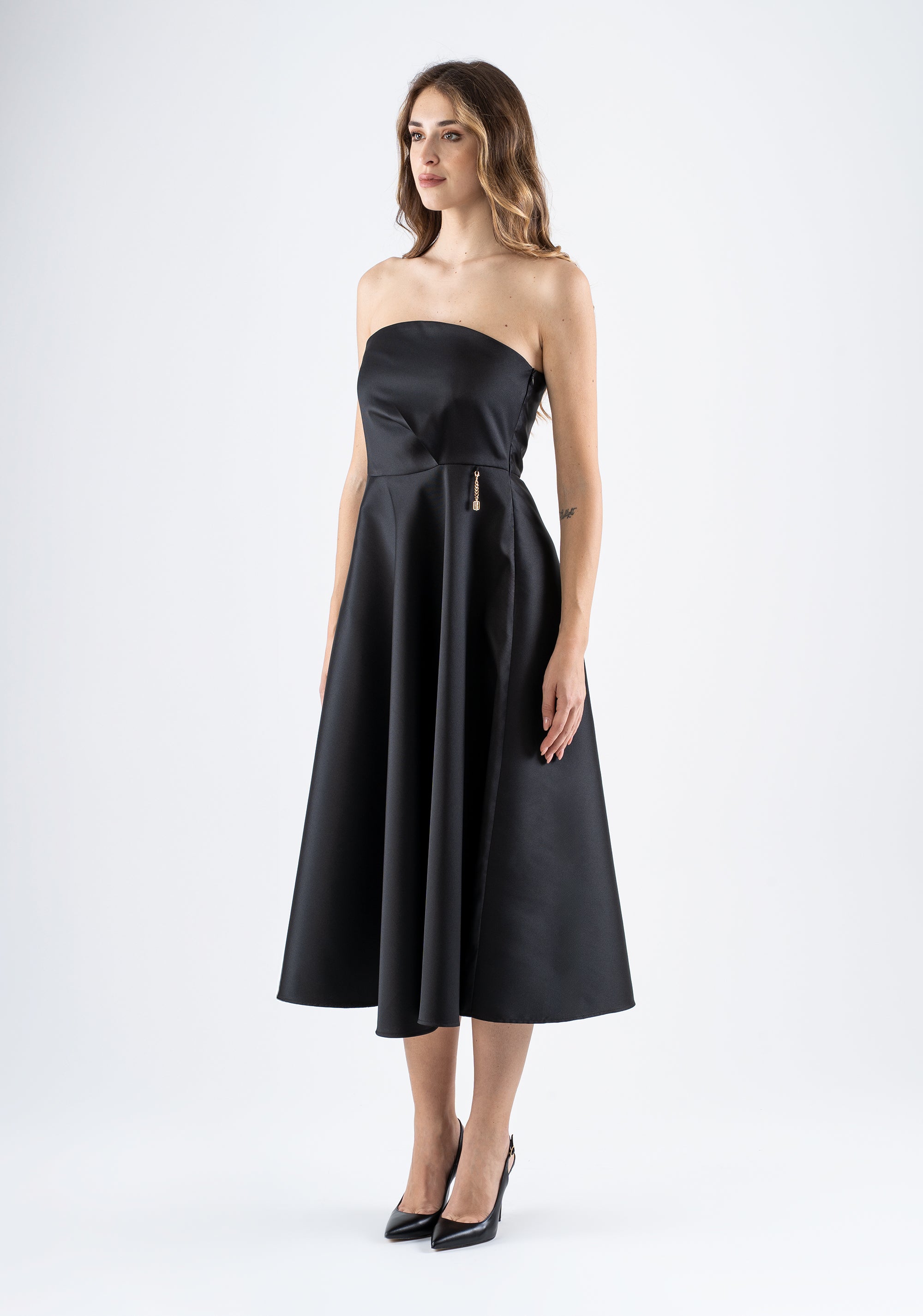 Elegant strapless midi dress Fracomina FI25SD2001W44101-053_4