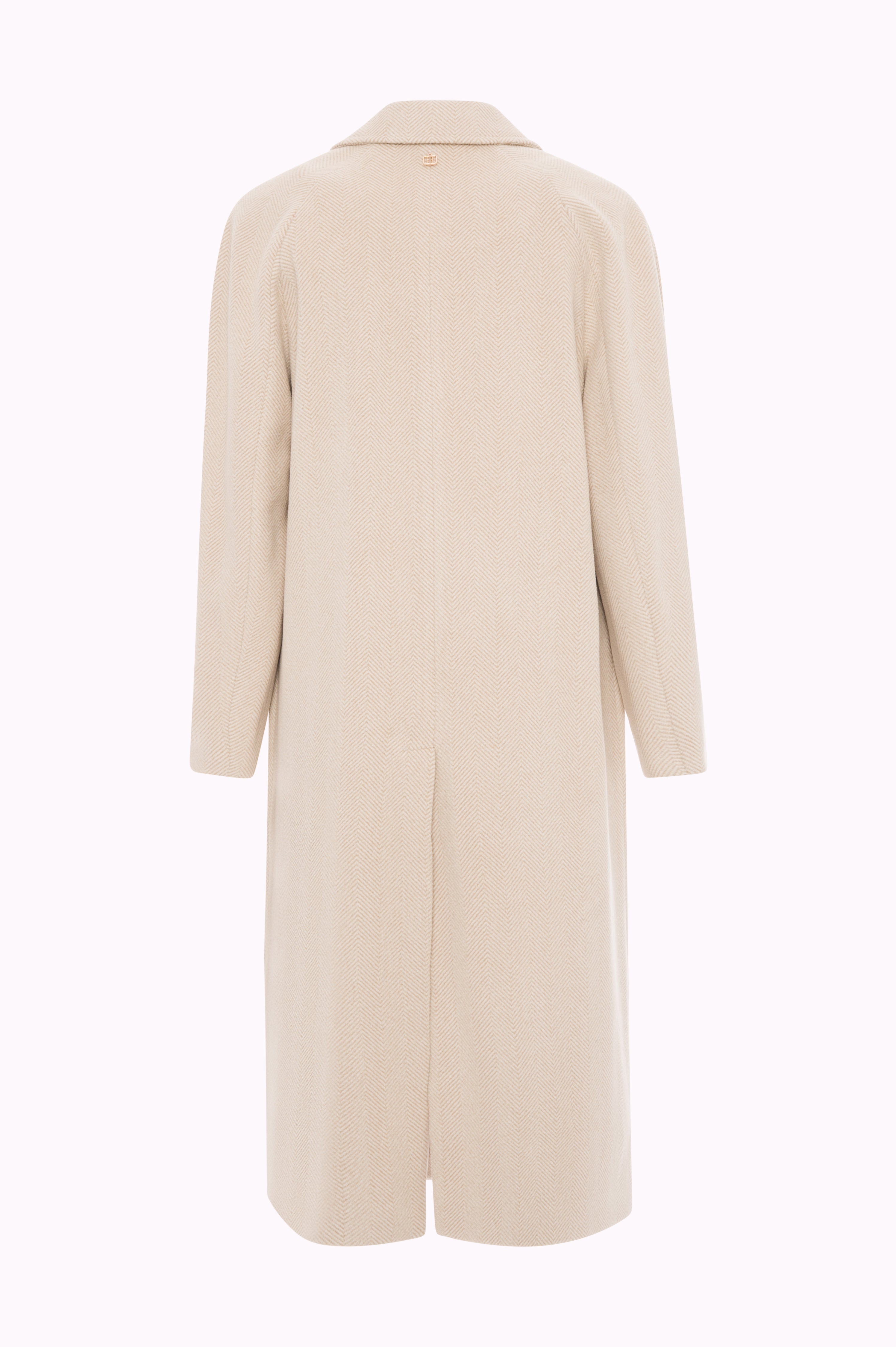 Long Herringbone Coat Fracomina FI25WC1006W65901-050BACK