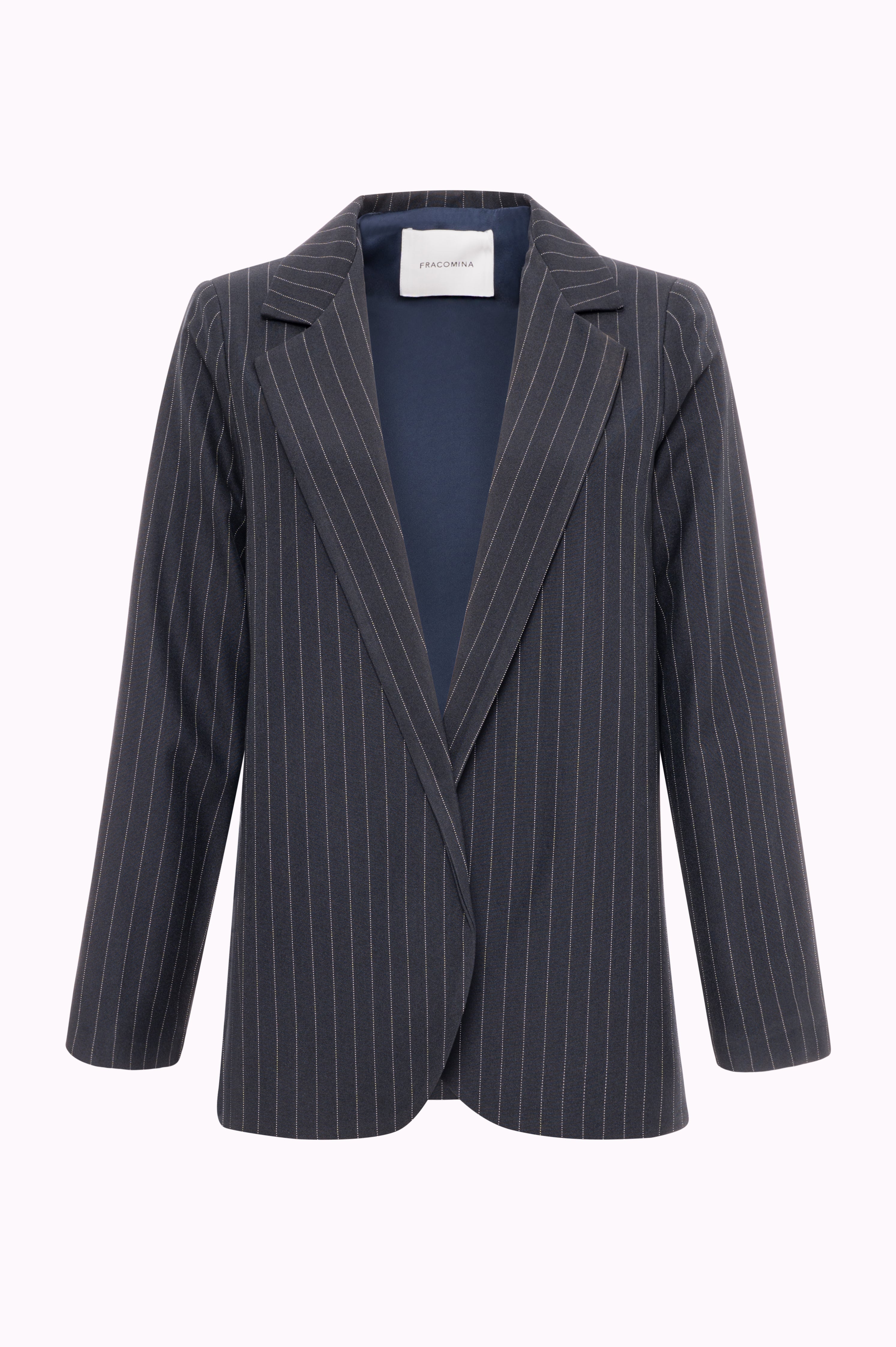 Tailored Open Blazer in Textured Fabric Fracomina FI25WJ2007W491D4-069FRONT