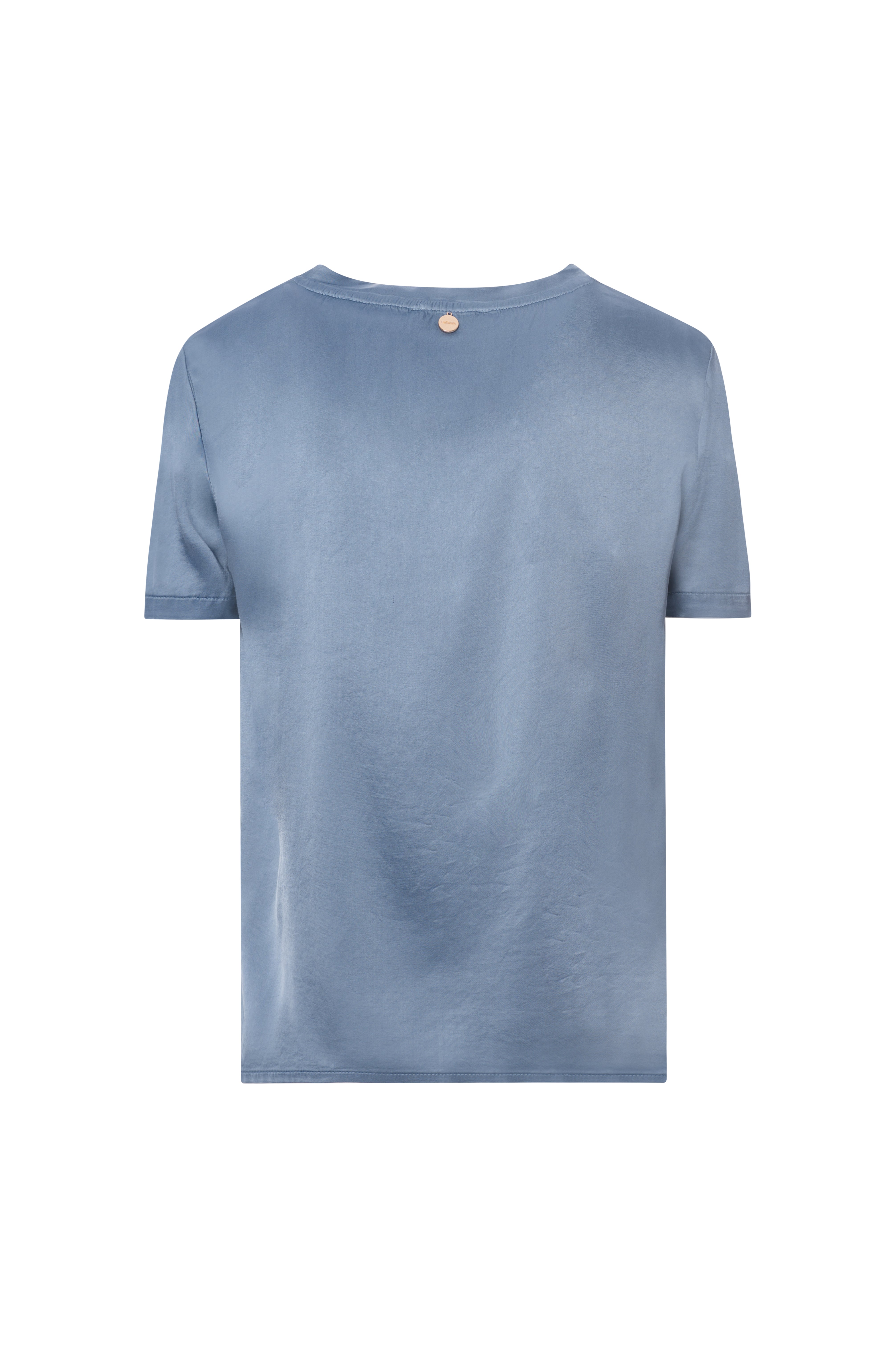 Silk-Effect Crew Neck T-Shirt Fracomina FI25WT3001W60501-Q96_BACK_89c825e1-c005-4828-9f99-9ab16f262ce6