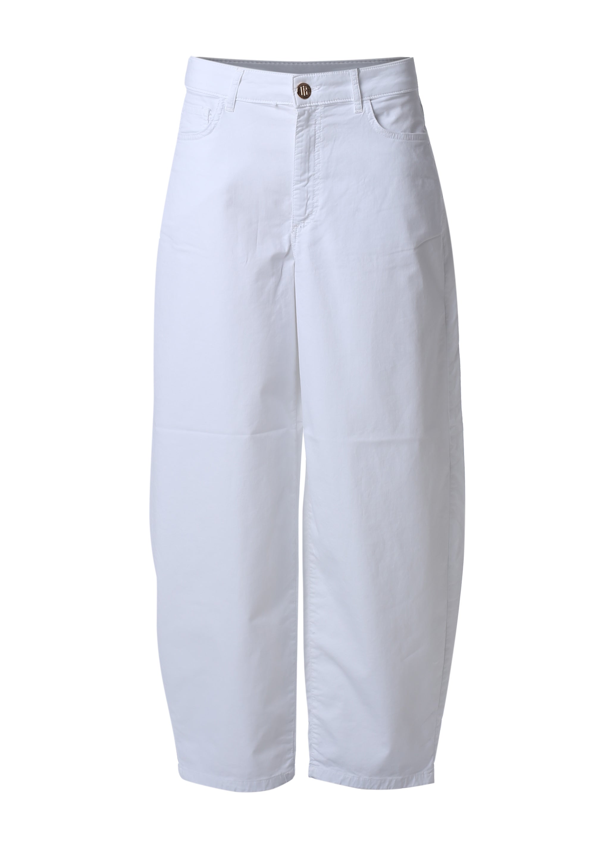 High-Waisted Balloon pants with Gold Details Fracomina FI26SVD001W40101