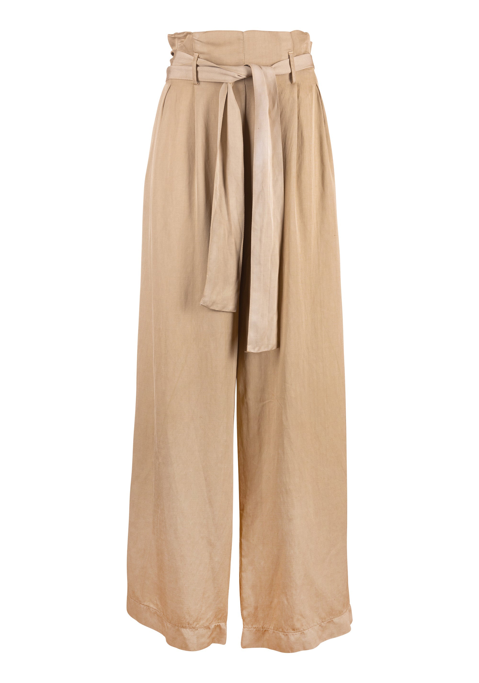 Palazzo pant wide fit made in viscose and tencel Fracomina FJ23SV3002W61701-I62-1_3adb401a-9d15-492b-b4c9-5e6b7825aca5