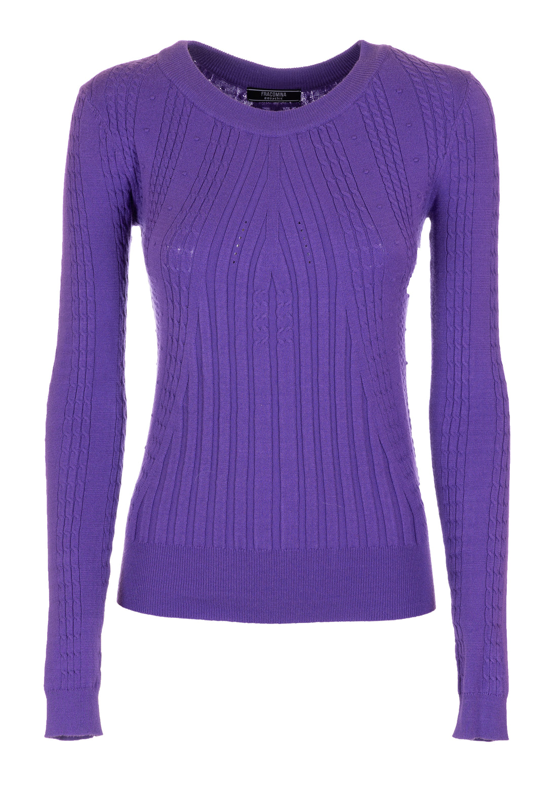 Knitwear slim fit with ribs