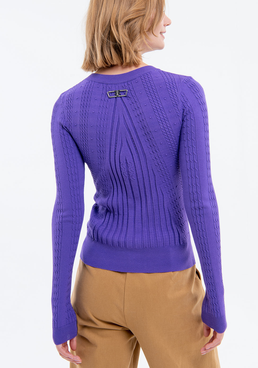 Knitwear slim fit with ribs Fracomina FJ23WT7004K41401-335-3