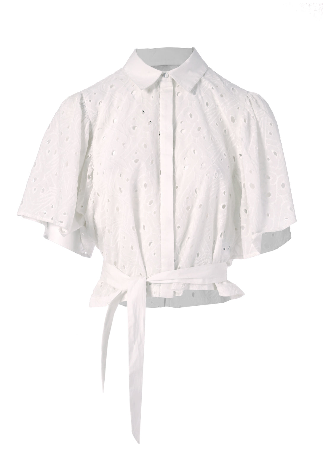 Shirt regular fit made in san Gallo lace