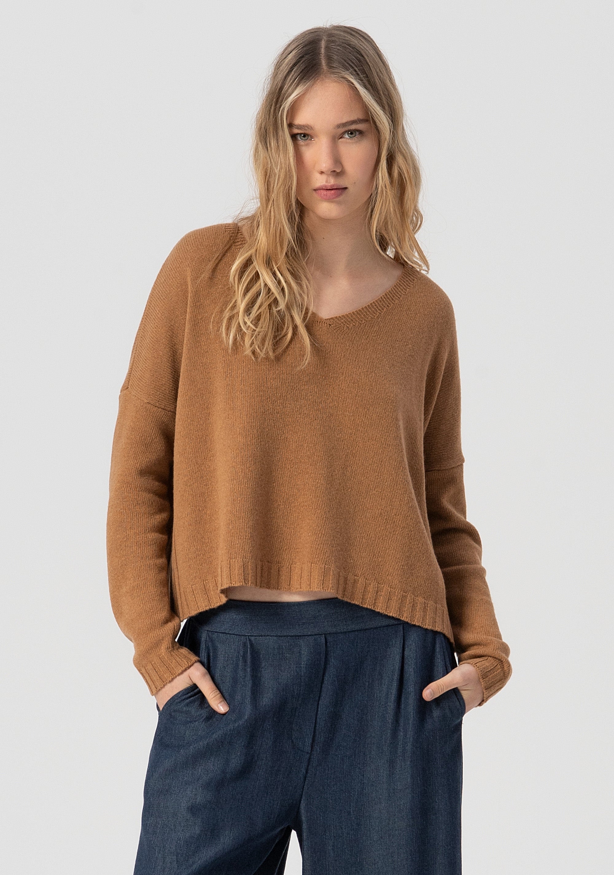Knitwear regular fit made in wool and cachemire Fracomina FJ25WT7015K55701-A25-1