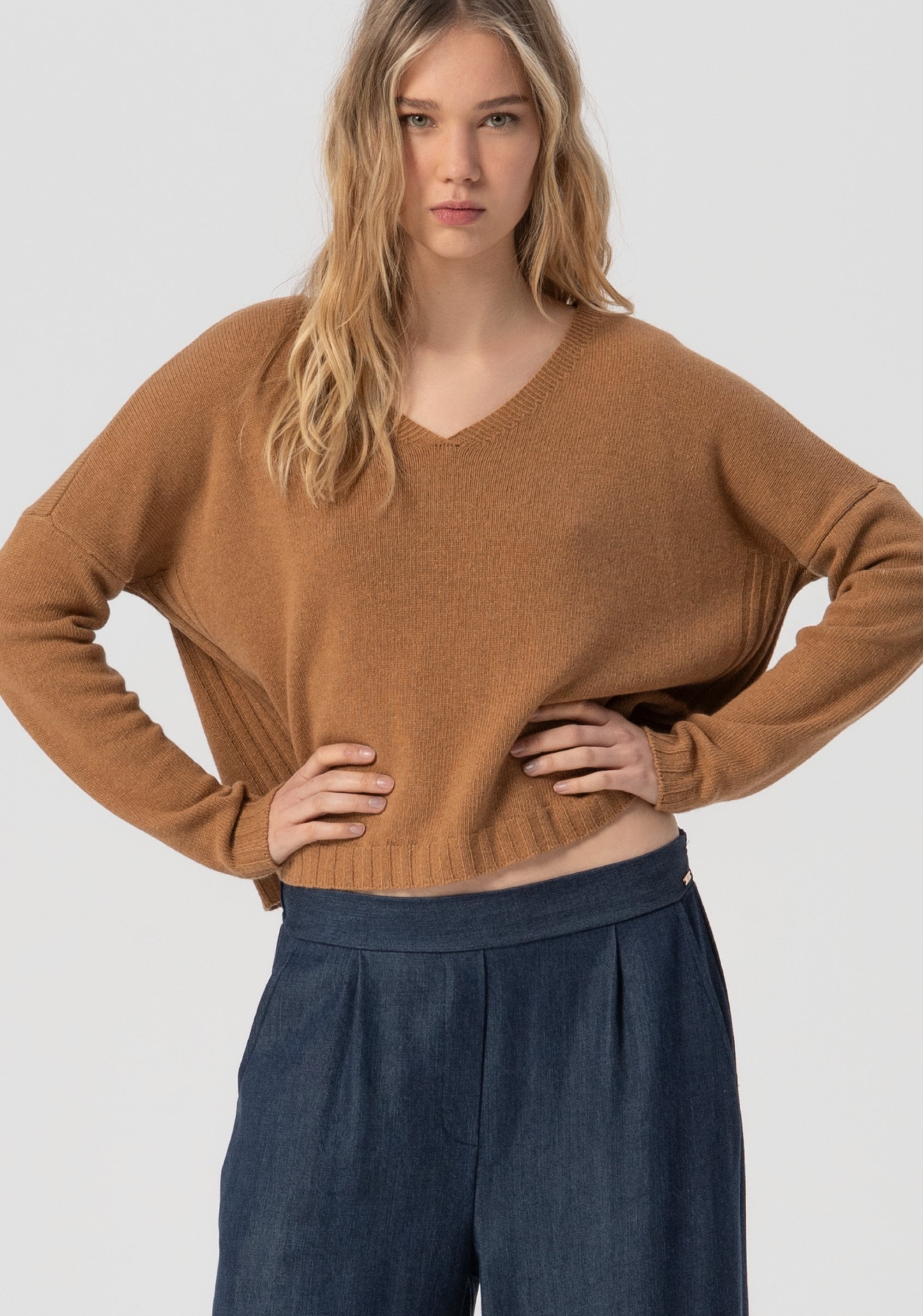 Palazzo pant made in lyocell Fracomina FJ25WV3003W78301-166-1