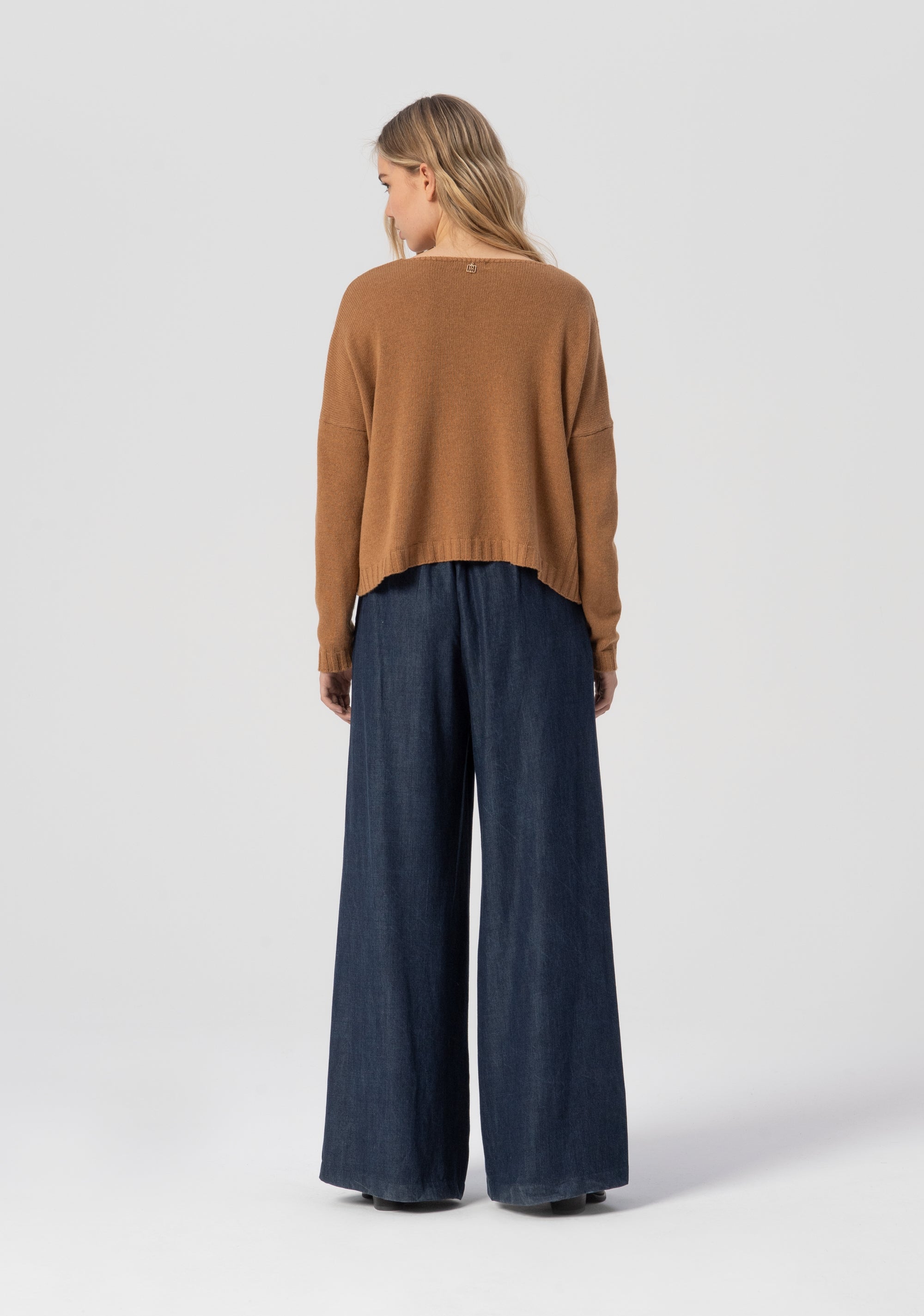 Palazzo pant made in lyocell Fracomina FJ25WV3003W78301-166-3