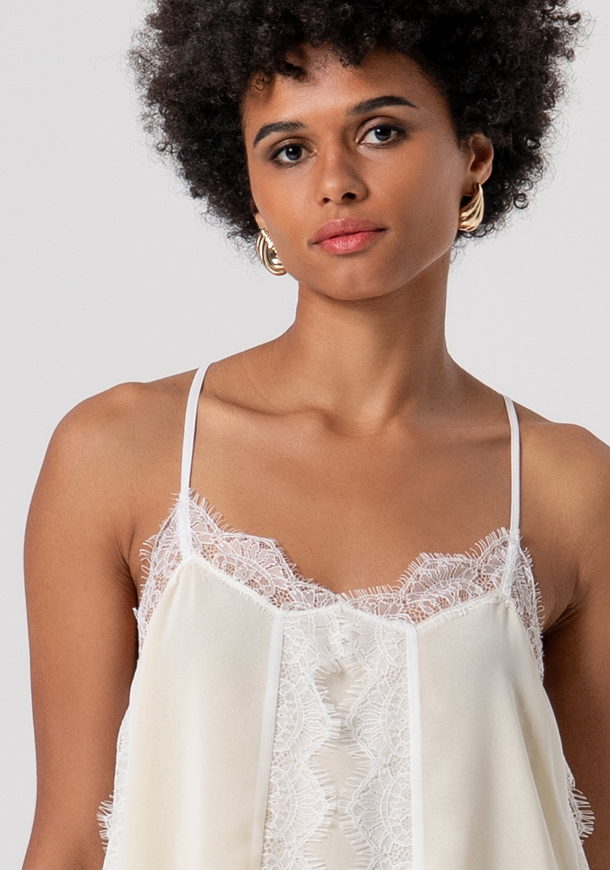 Tank top made in georgette Fracomina FJ26ST2004W412G1-M38-2