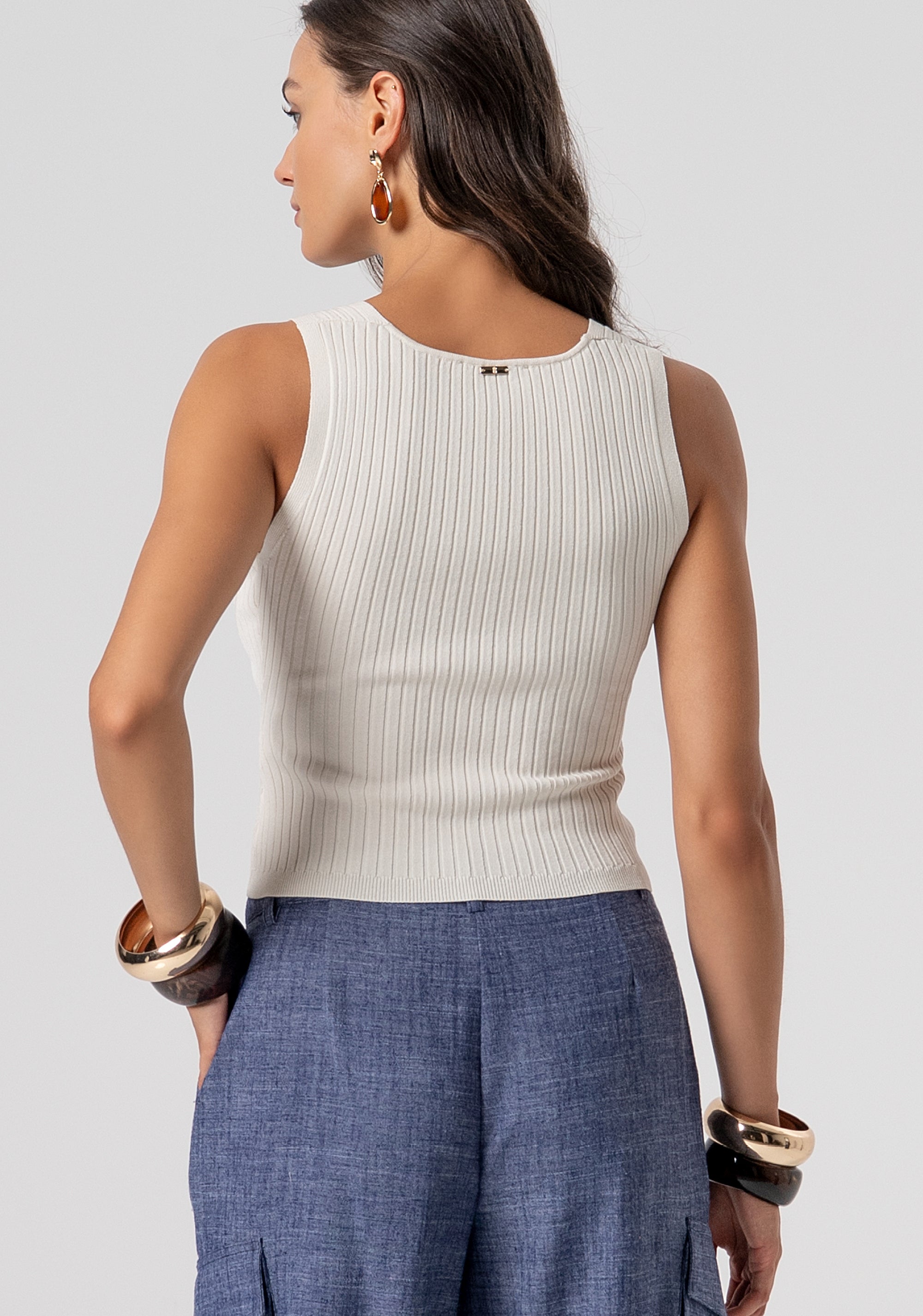 Knitted tank top Fracomina FJ26ST4004K56501-251-3
