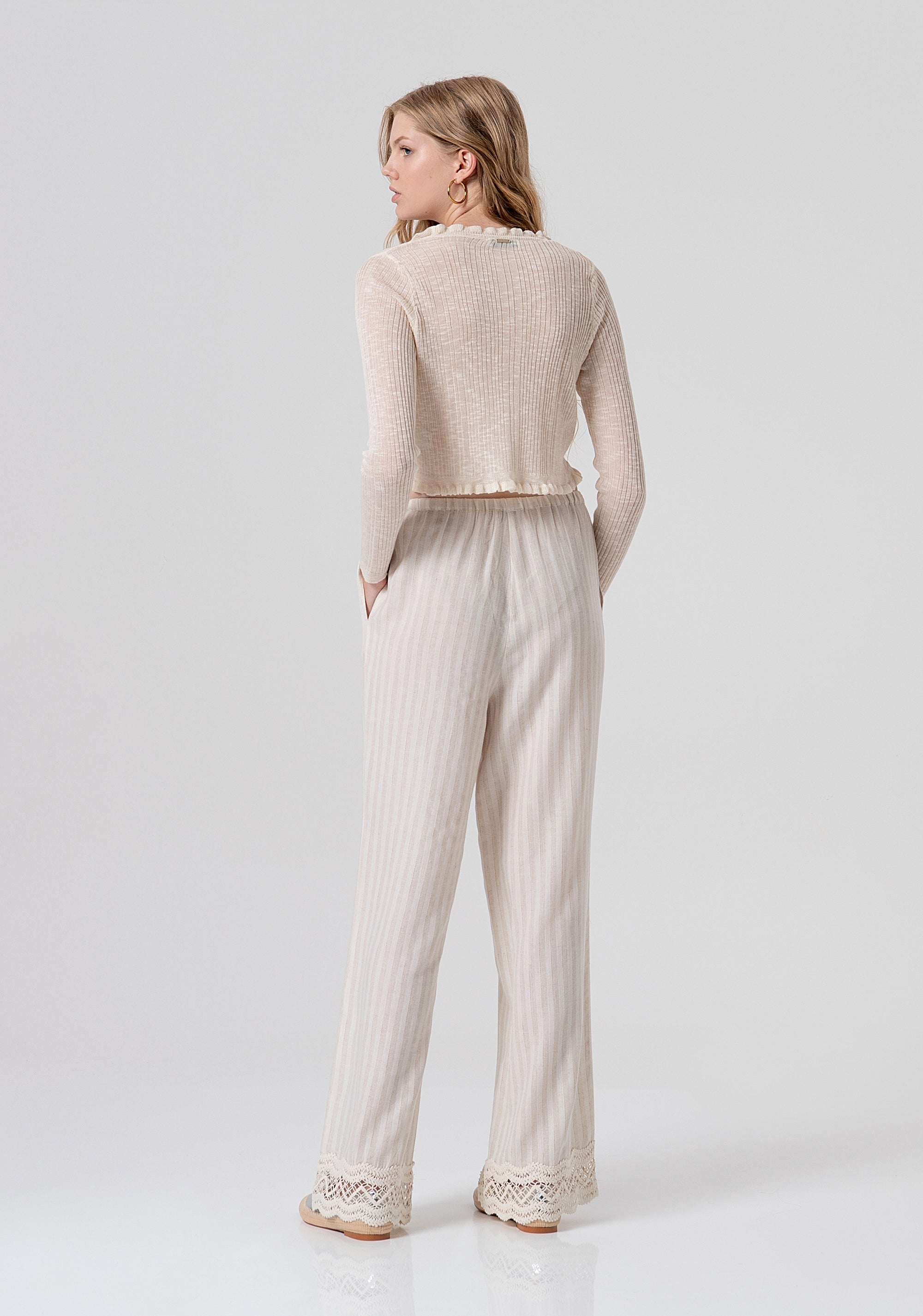 Palazzo pant wide fit Fracomina FJ26SV3001W839N8-662-3