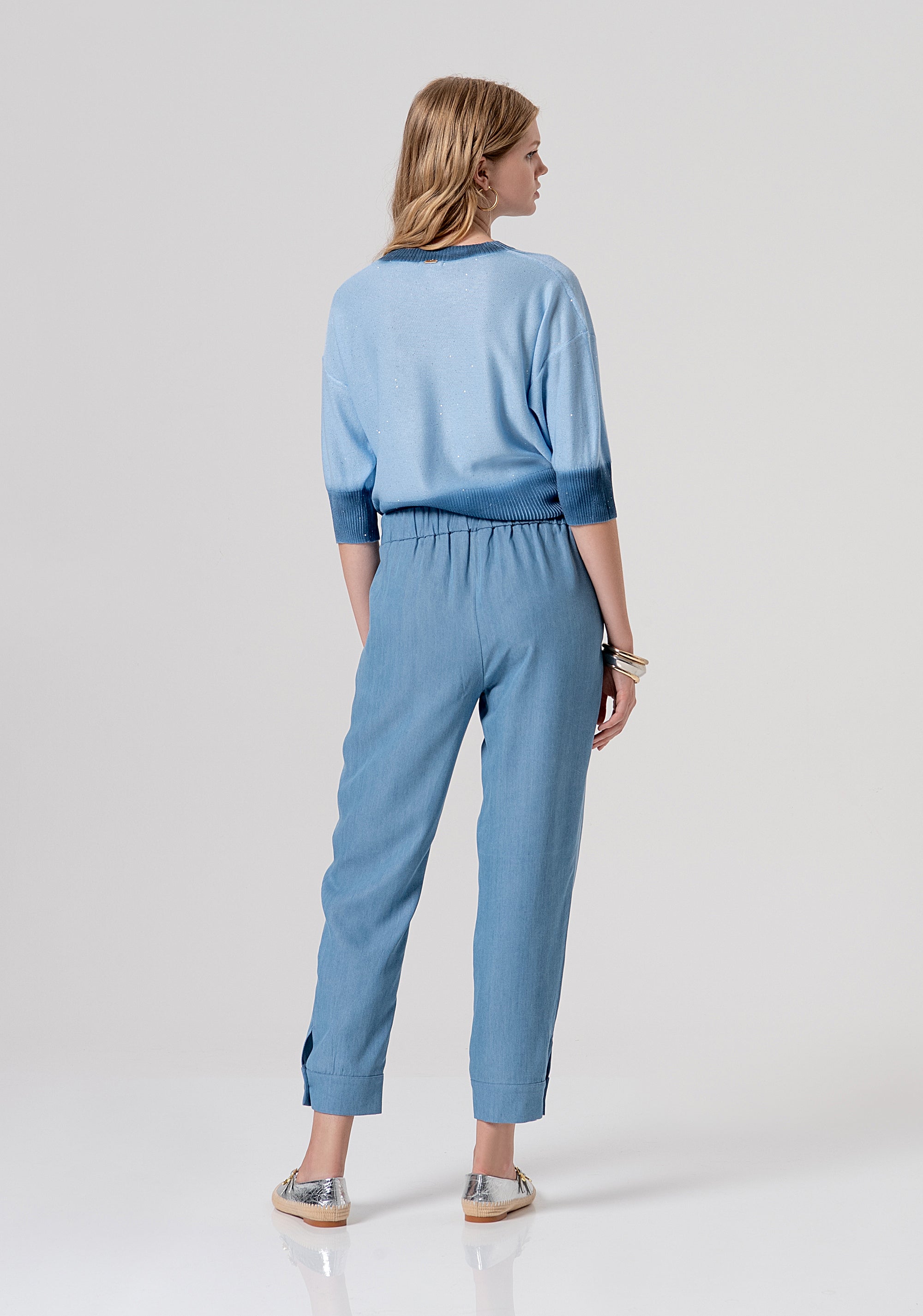 Carrot pant made in lyocell Fracomina FJ26SV4001W78301-175-3