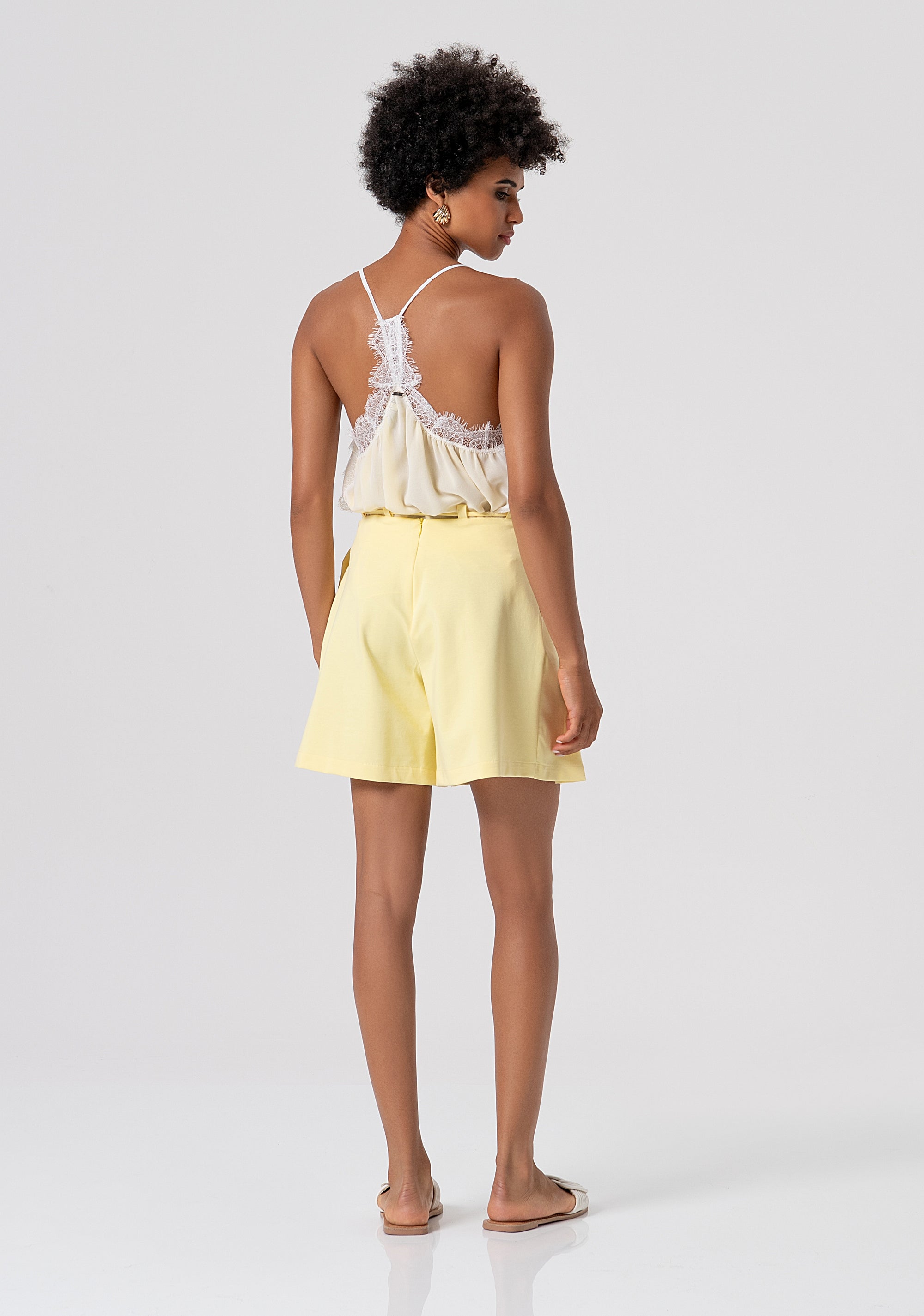 Short pant regular fit with foldings Fracomina FJ26SV6002W84201-Q91-3