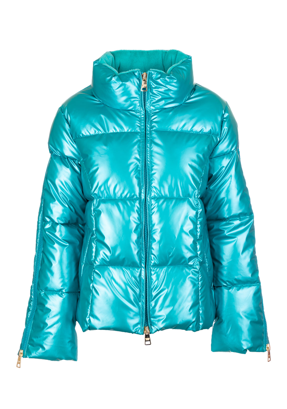 Padded jacket over fit made in quilted nylon