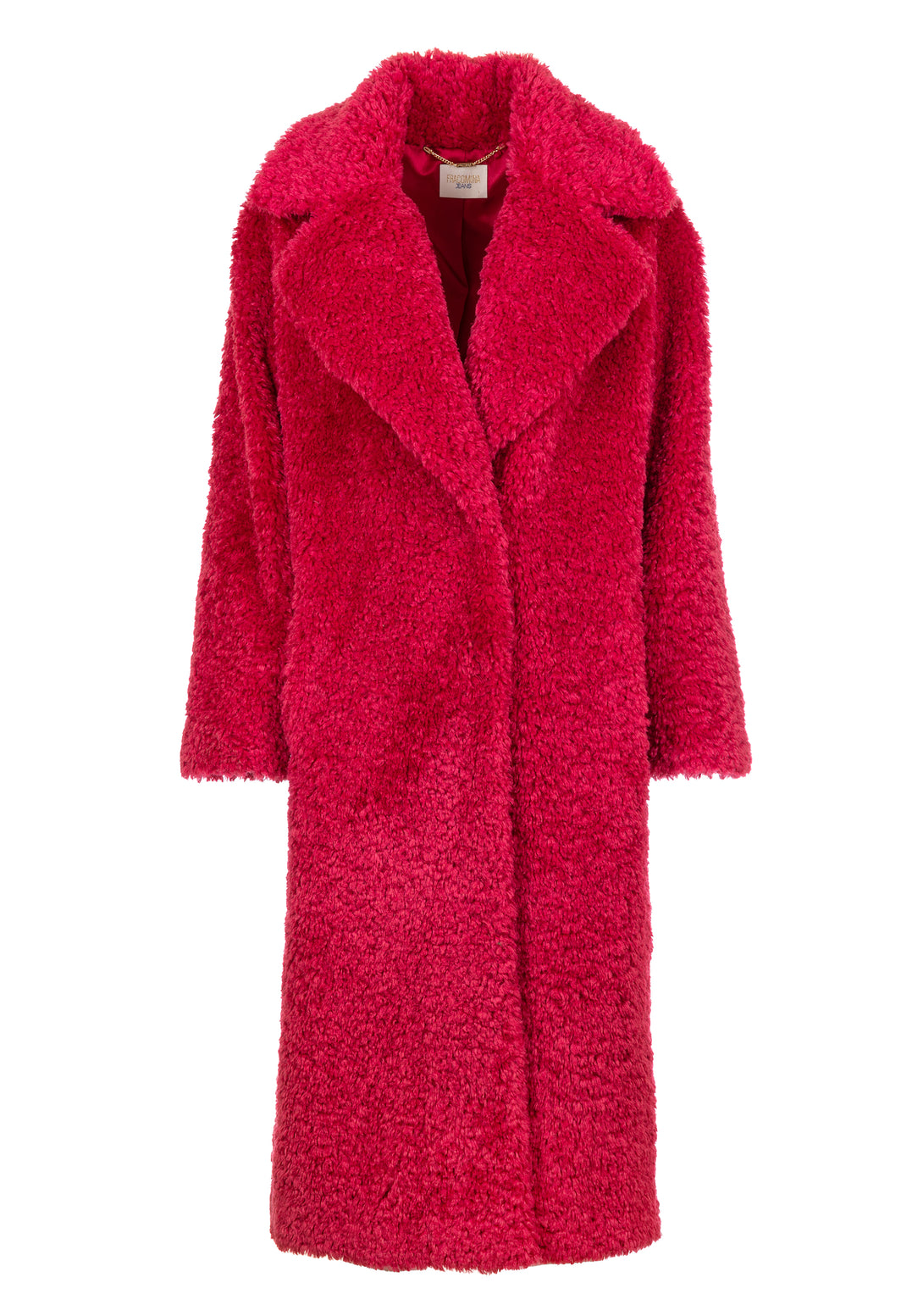 Long coat regular fit made eco fur