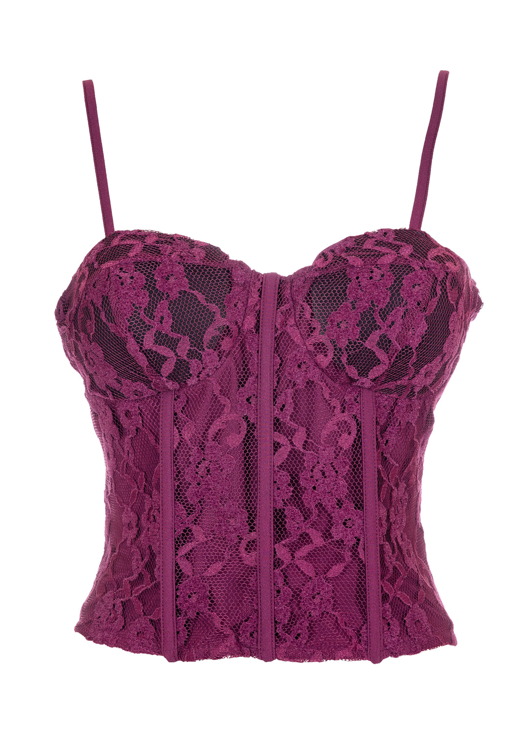 Top bustier slim fit made in lace