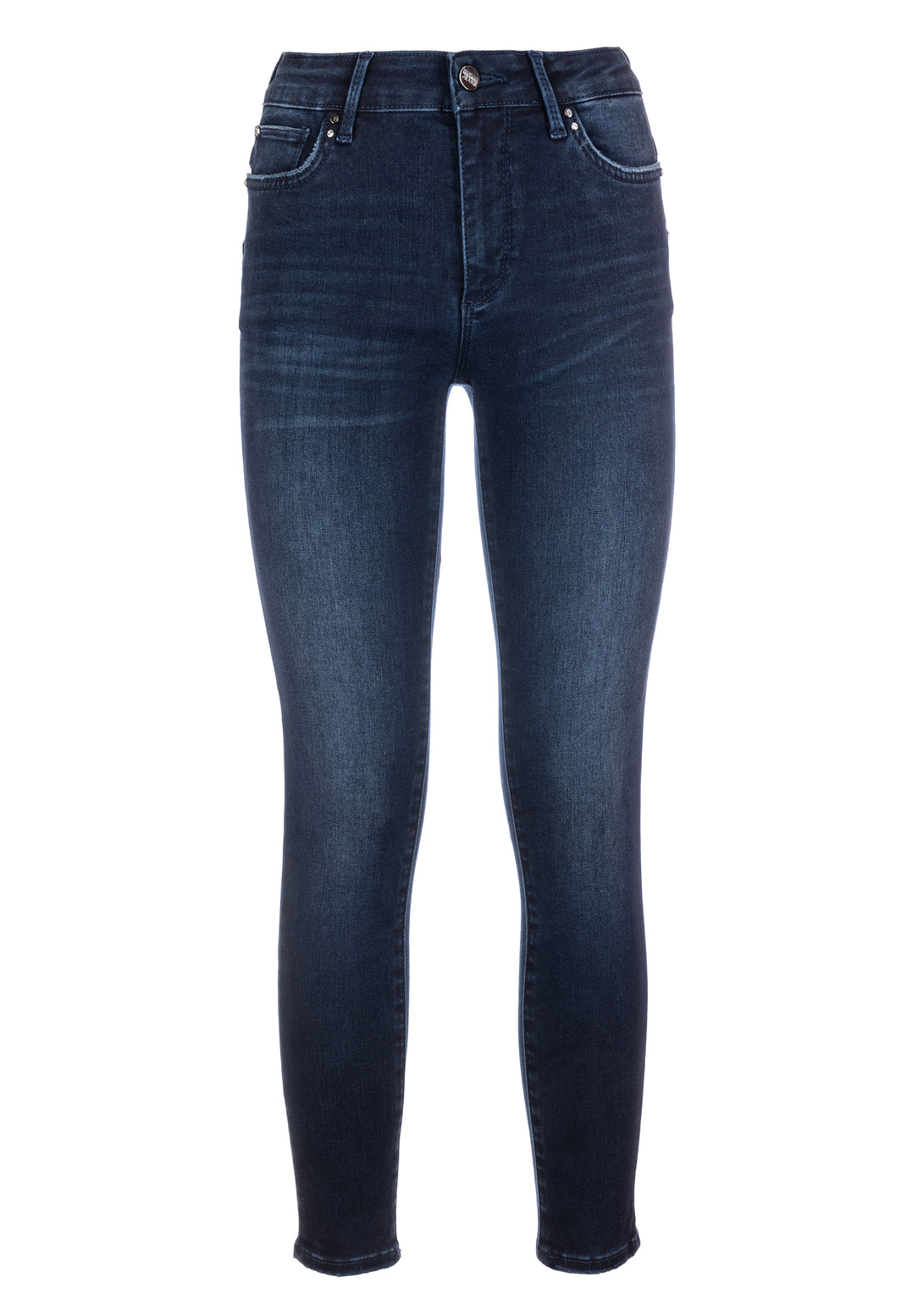 Jeans skinny fit with push up effect made in denim with dark wash