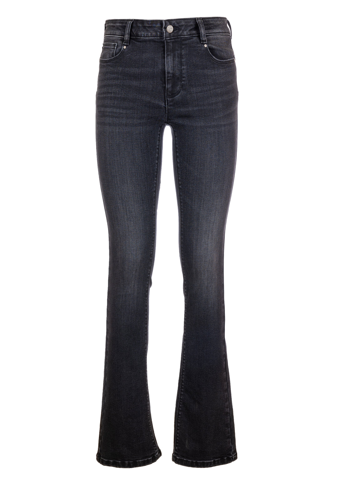 Jeans bootcut with push up effect made in black denim with dark wash Fracomina FP23WV8020D40801-053-1