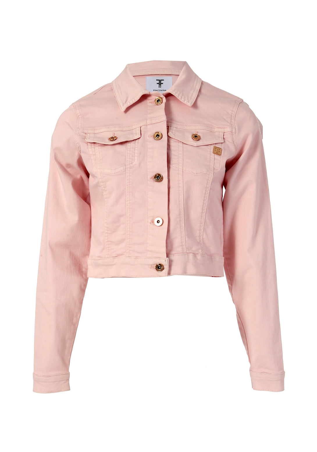 Jacket regular fit made in colored denim Fracomina FP24SJ4001W61501-238-1
