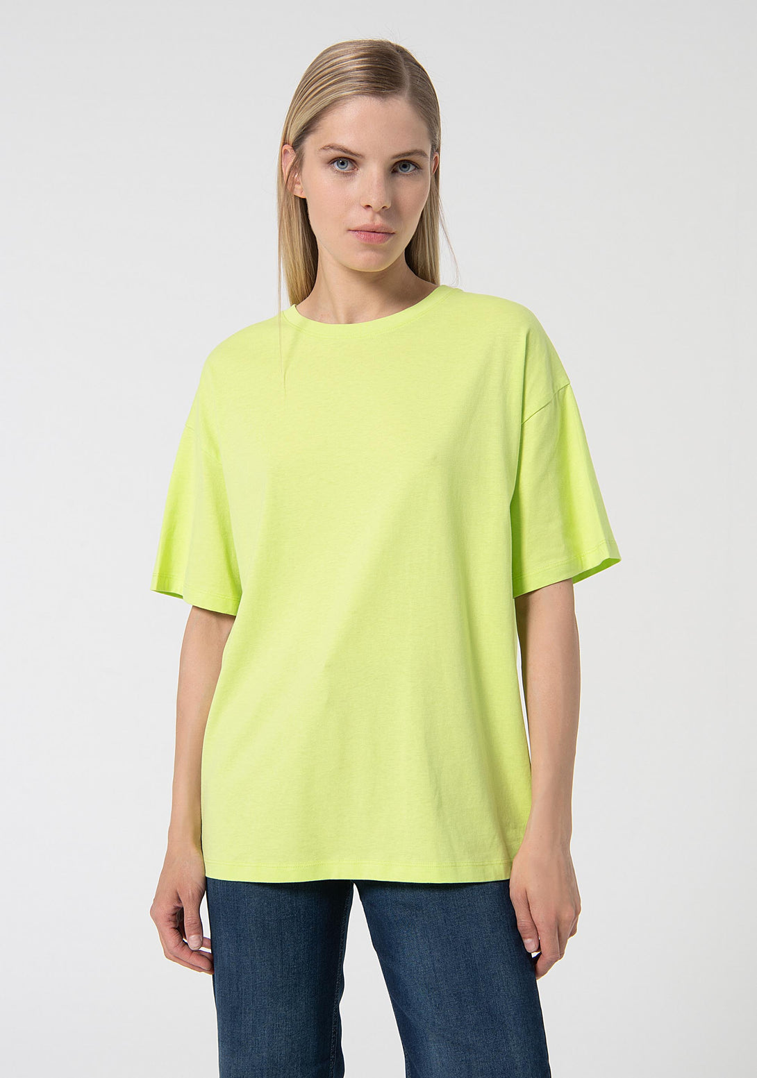 T-shirt wide fit made in cotton jersey Fracomina FP24ST3006J465N5-G48