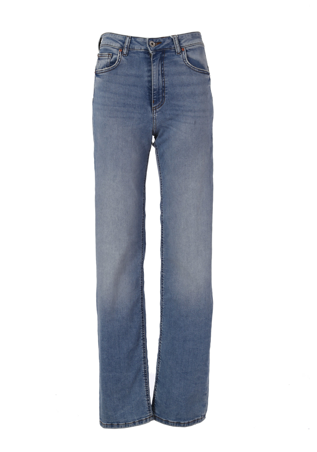 Jeans straight line made in denim with middle stone wash Fracomina FP24SV8050D40103-062-1