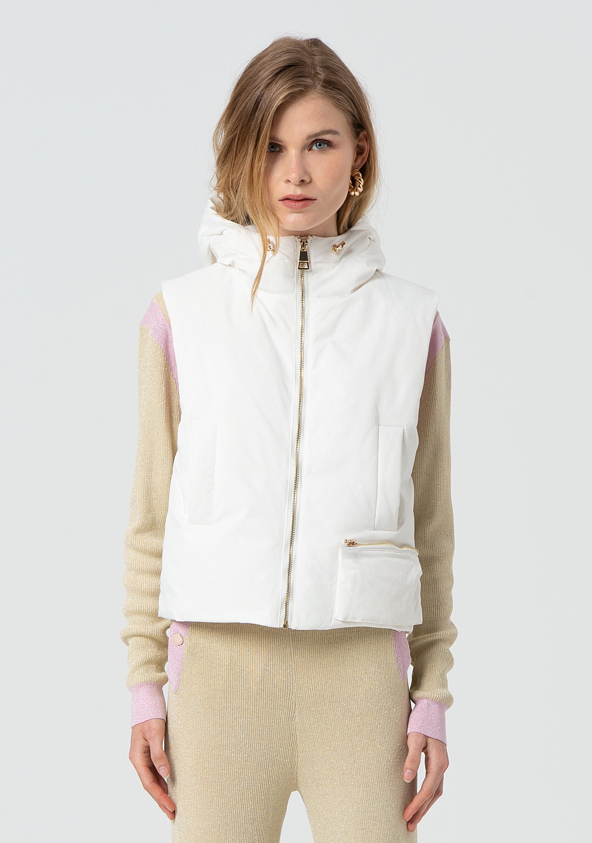 Sleeveless padded jacket Fracomina FP25SJ5016O46001-958-1