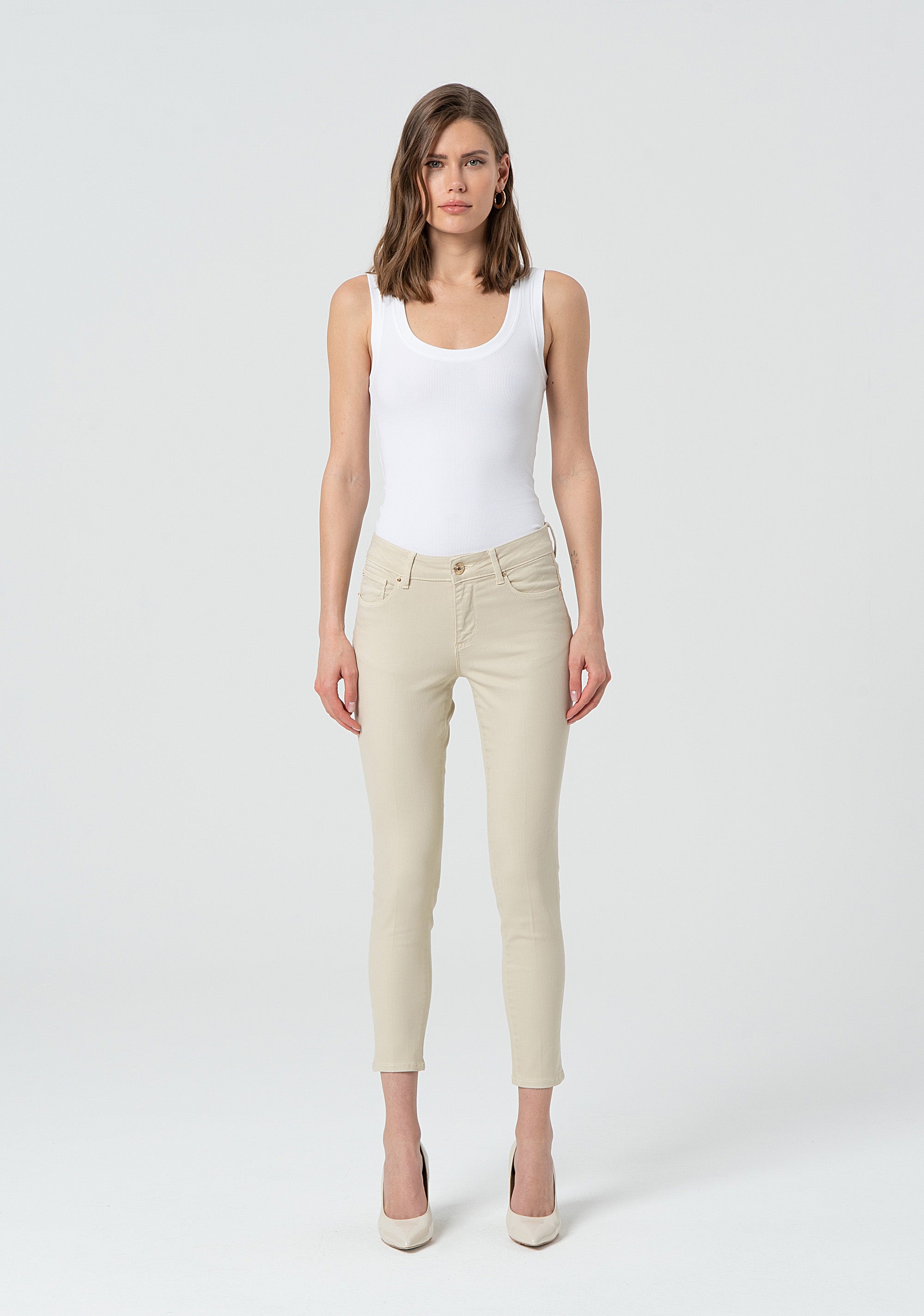 Pant slim fit with push-up effect made in bull Fracomina FP25SV8000W61501-251-1