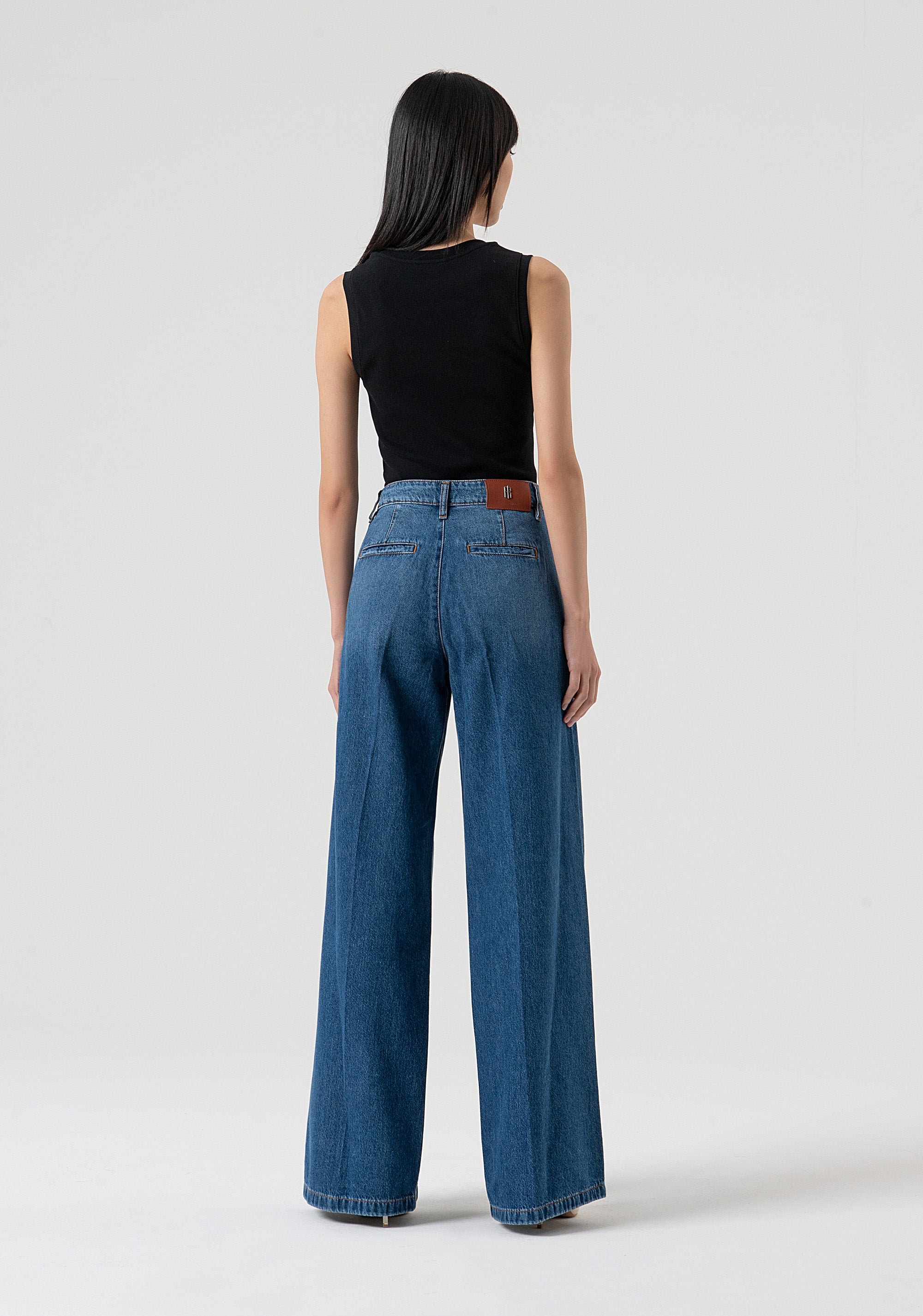 Jeans flare made in denim with stone wash Fracomina FP25WV3016D41993-349-3