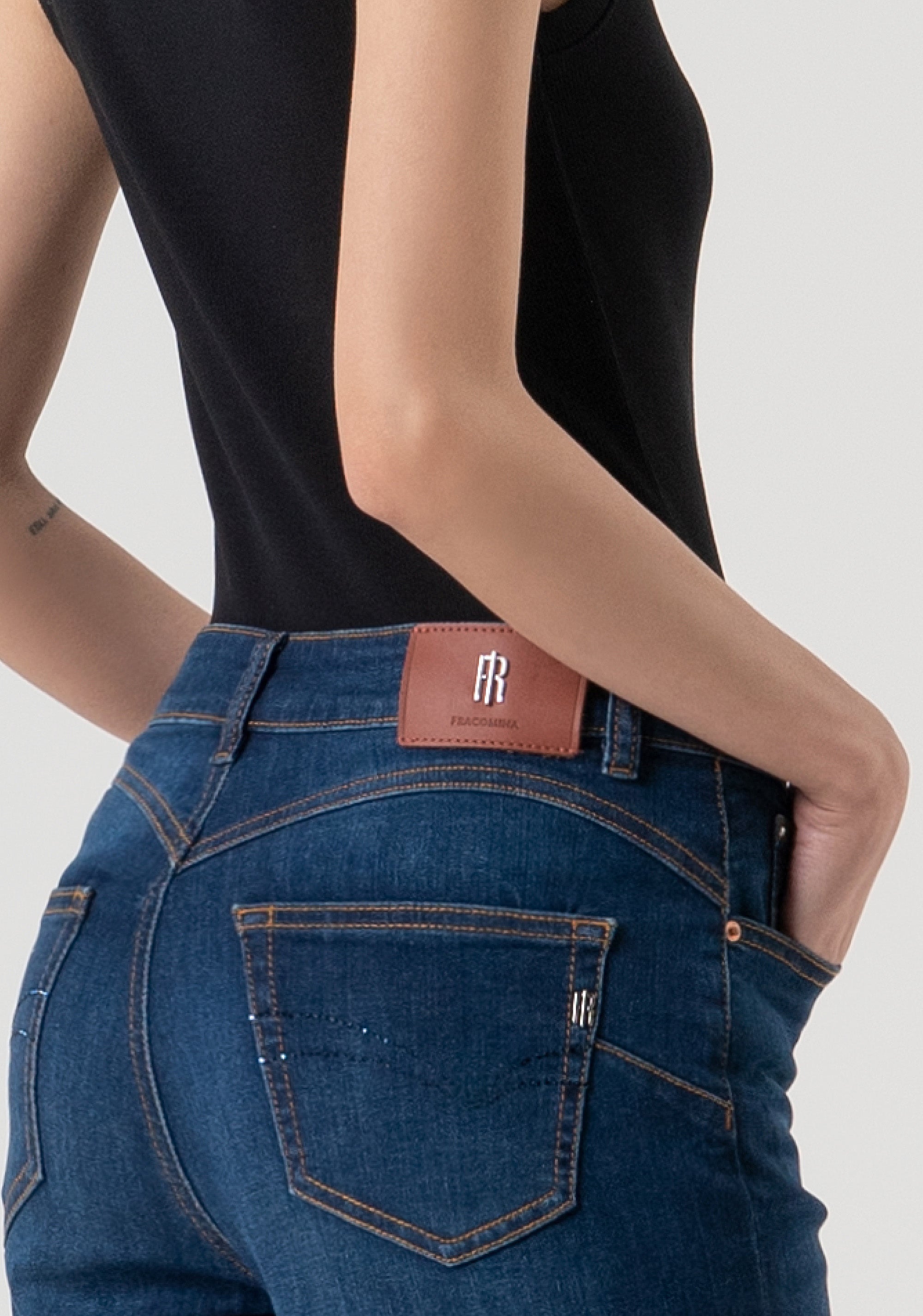 Jeans straight line with push-up effect Fracomina FP25WV8050D46002-987-5