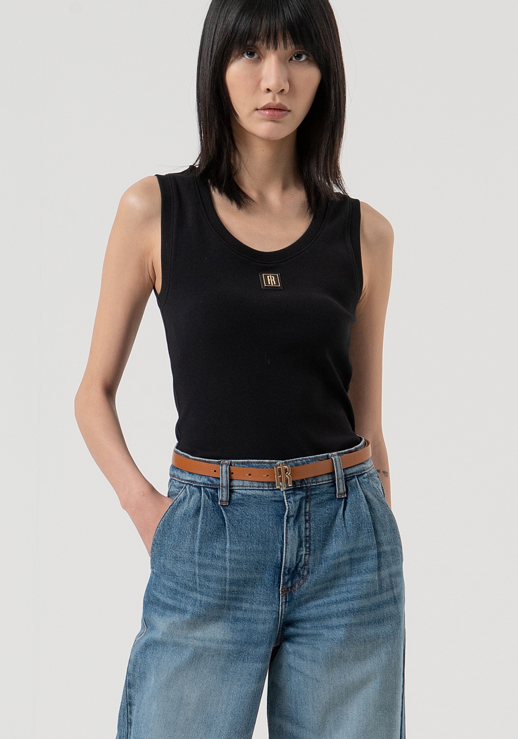 Jeans carrot made in denim with middle wash Fracomina FP25WVD014D45093-337-3
